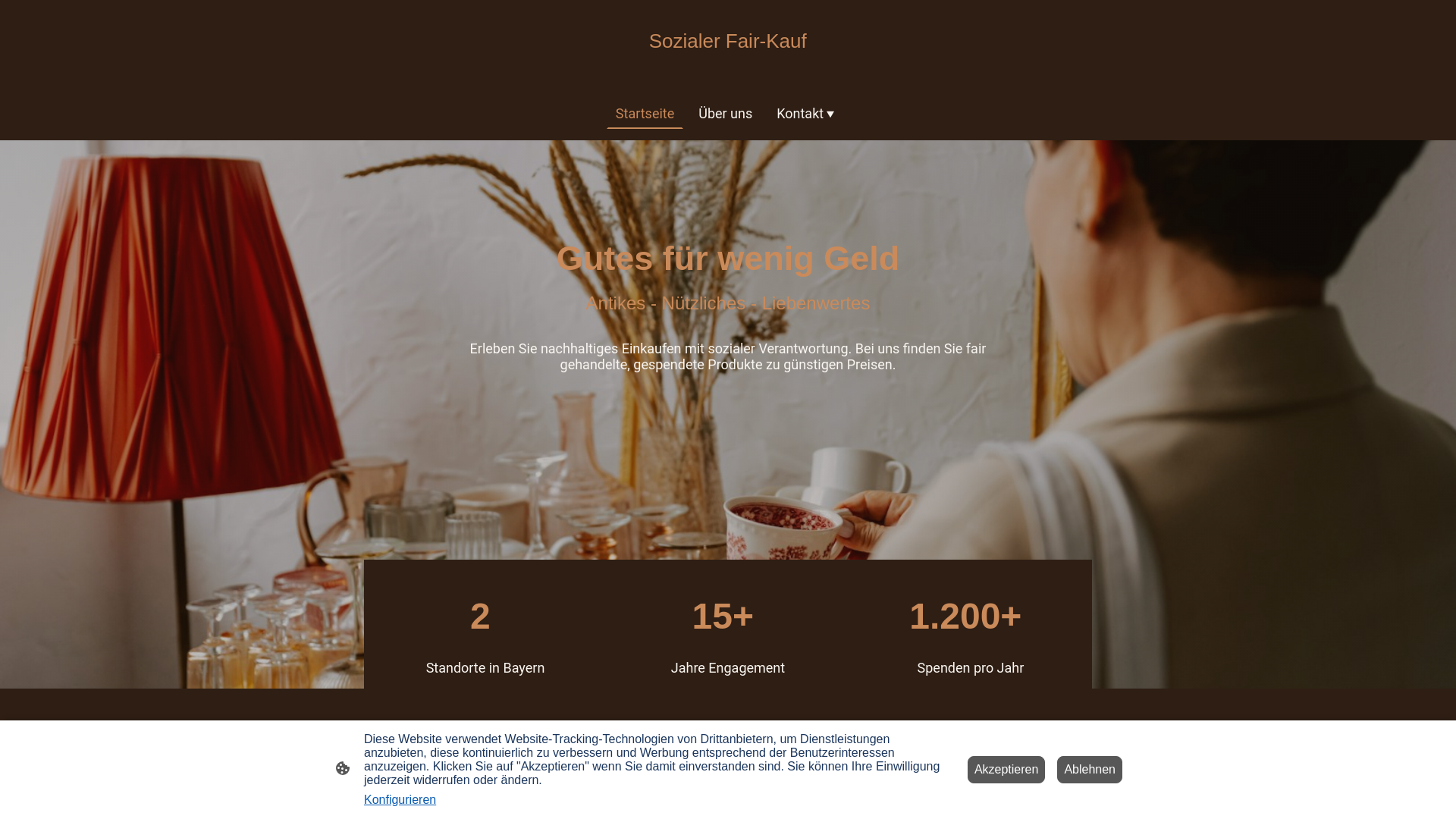 website screenshot of https://sozialerfairkauf.de/
