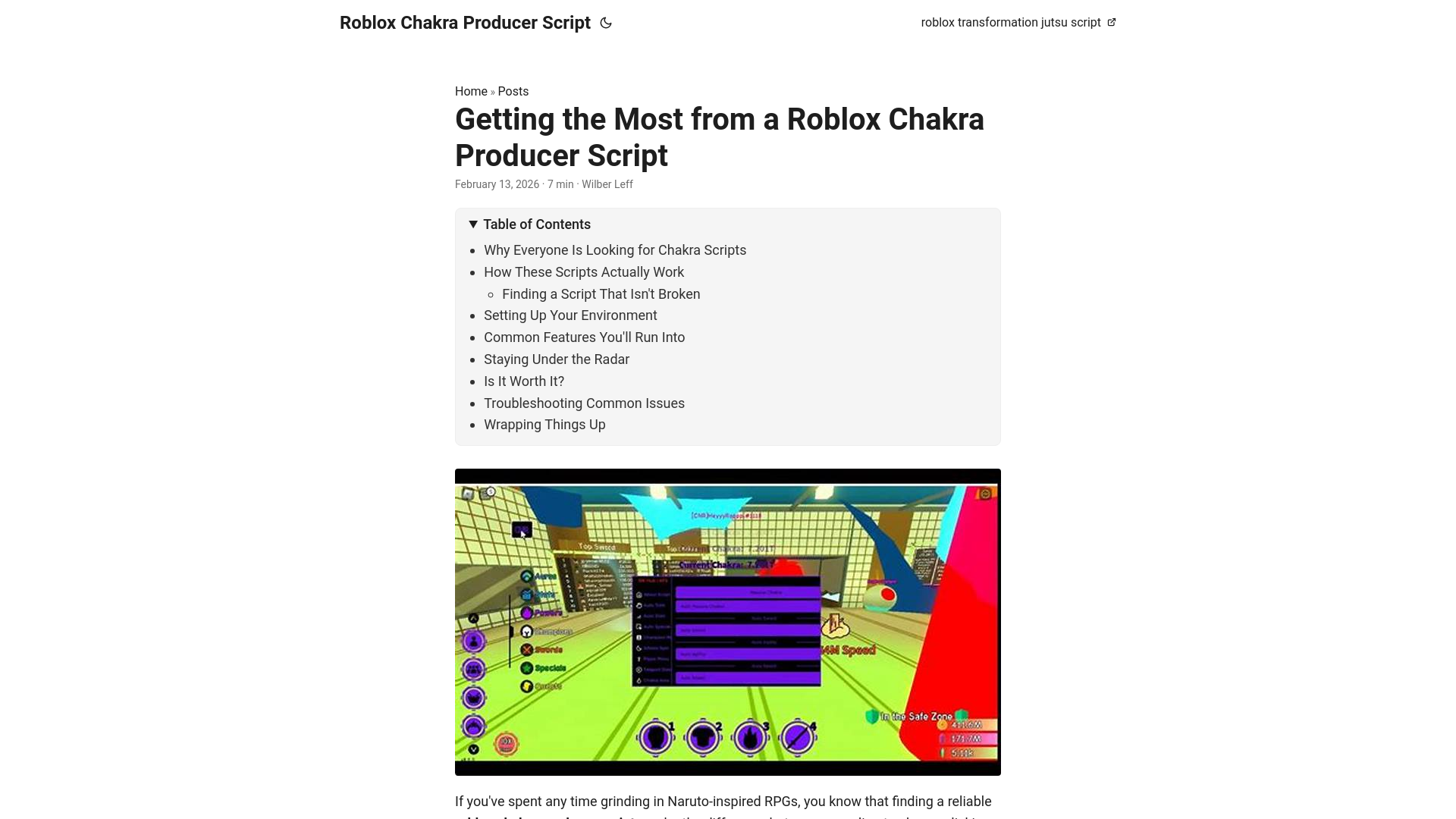 website screenshot of https://roblox-chakra-producer-script.pages.dev/