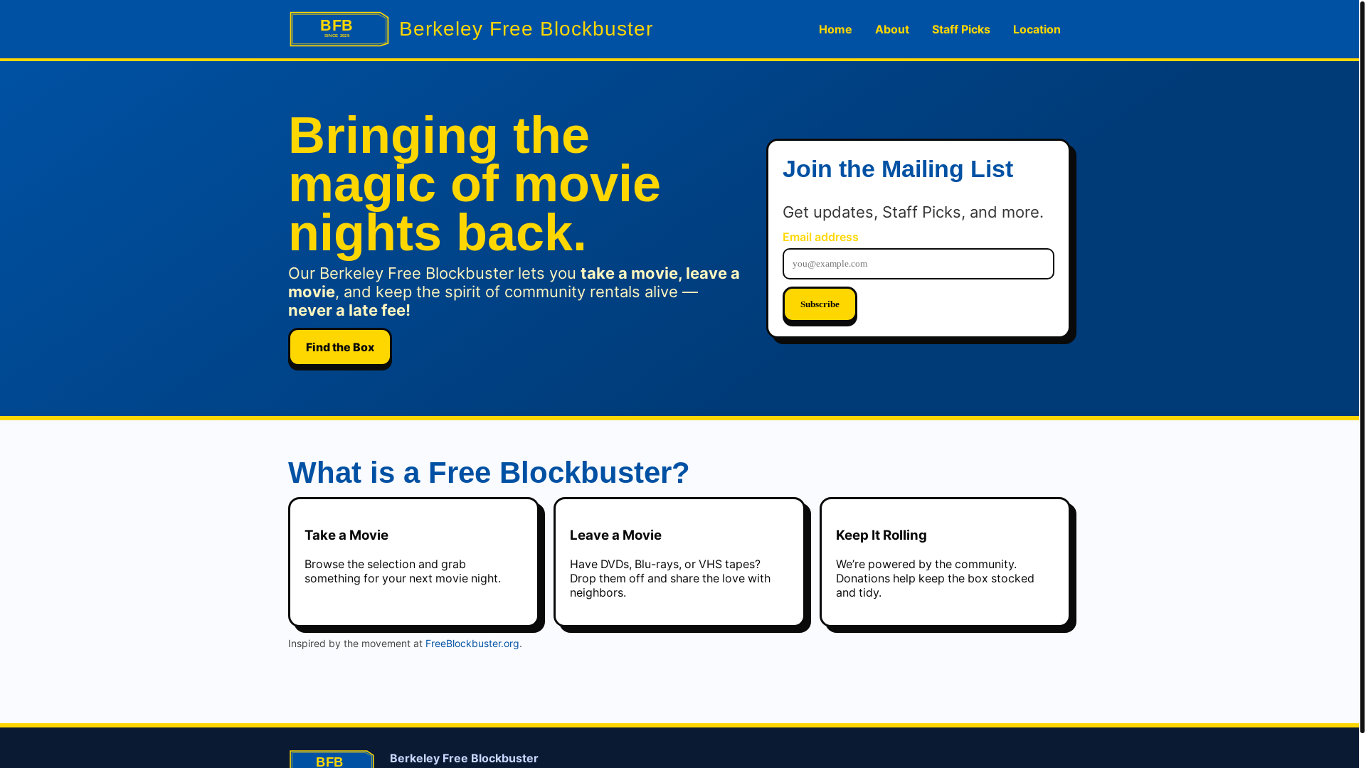 website screenshot of https://berkeleyblockbuster.org/