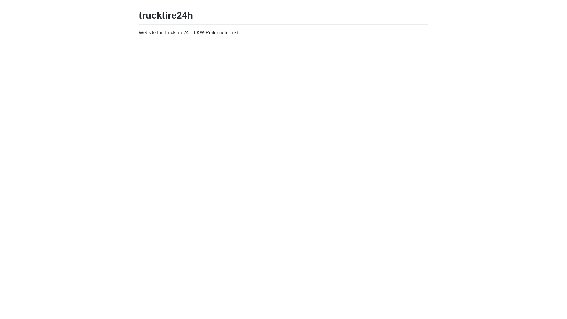 website screenshot of https://trucktire24h.com/
