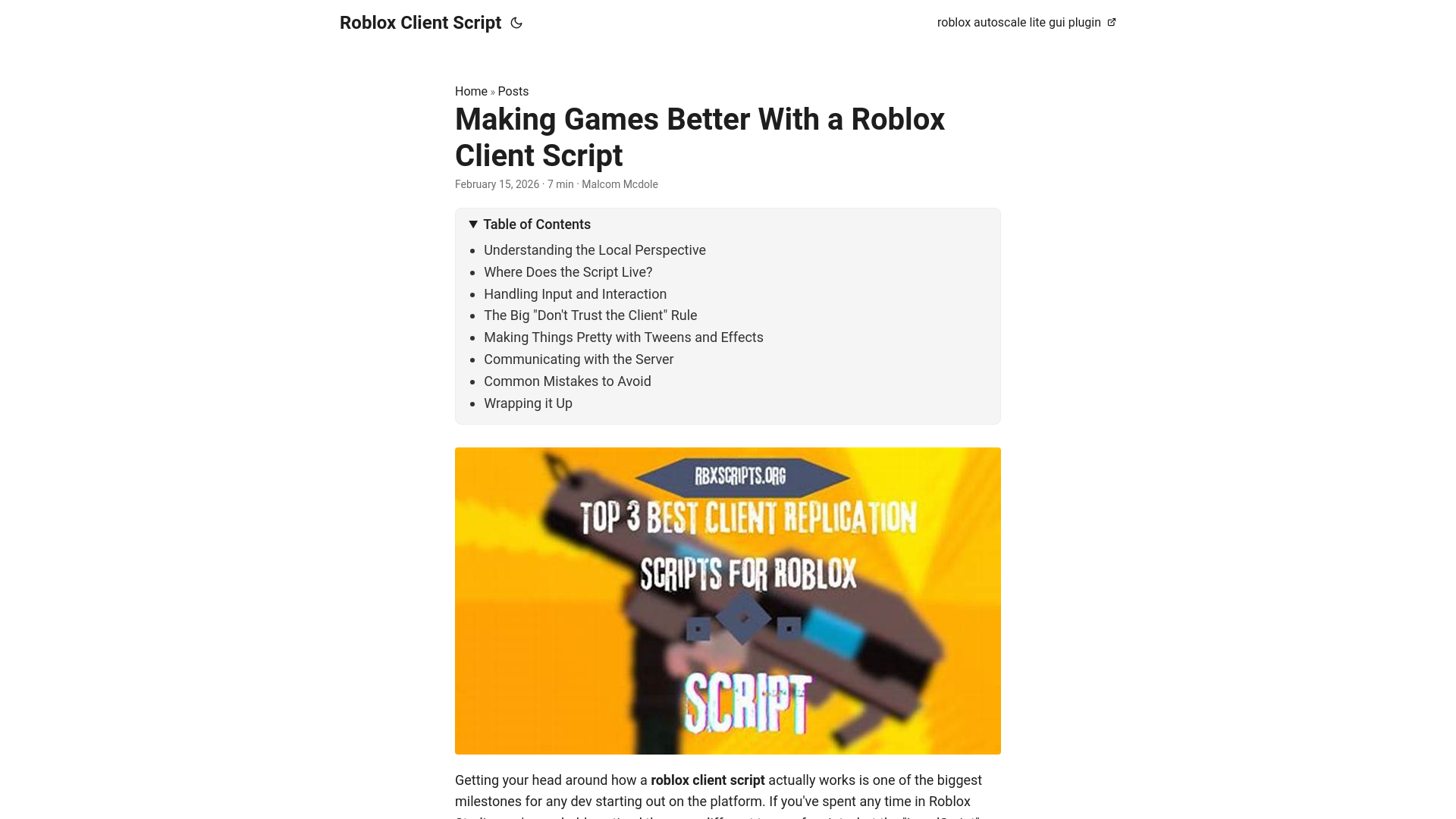 website screenshot of https://roblox-client-script.pages.dev/