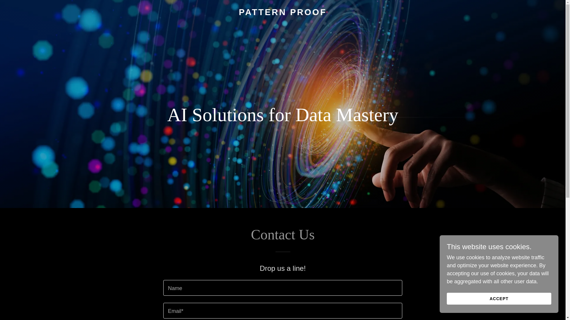 website screenshot of https://patternproof.ai/