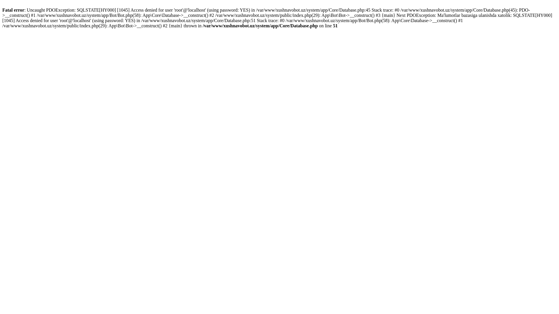 website screenshot of https://xushnavobot.uz/