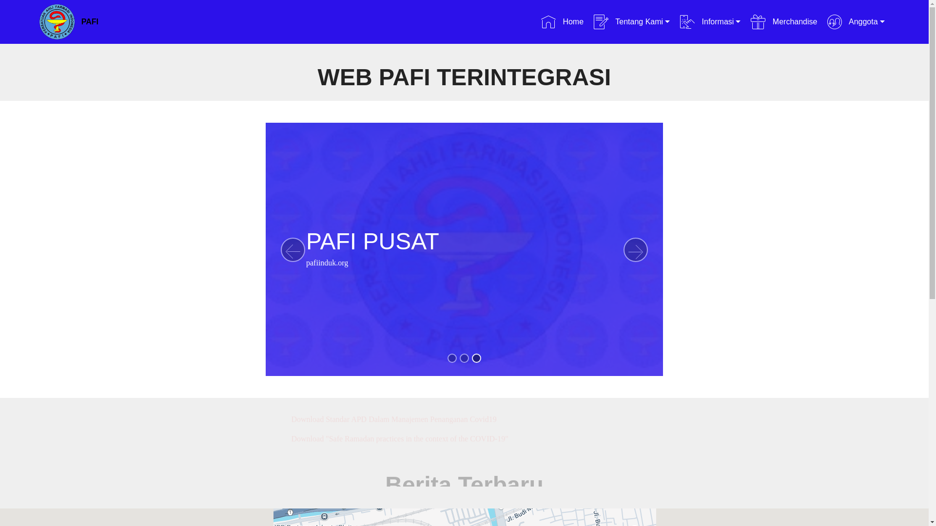 website screenshot of https://pafi-sawahbesar-org.pages.dev/
