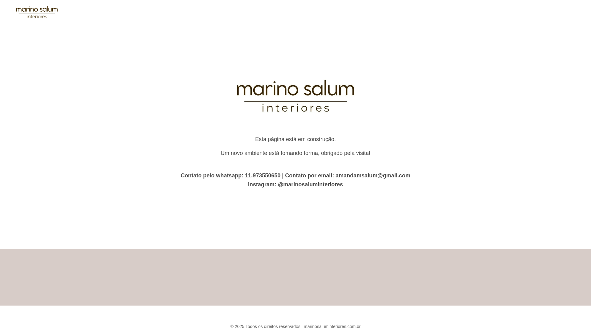 website screenshot of https://marinosaluminteriores.com.br