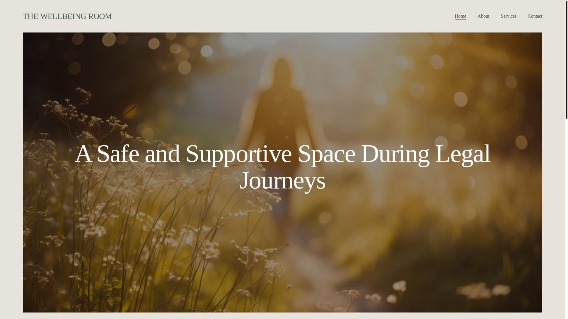 website screenshot of https://thewellbeingroom.org/
