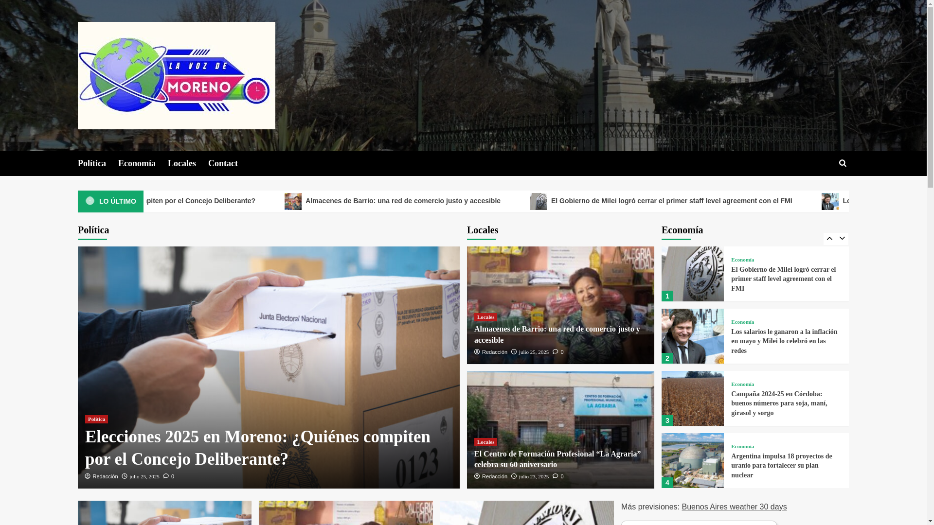 website screenshot of https://lavozdemoreno.online/