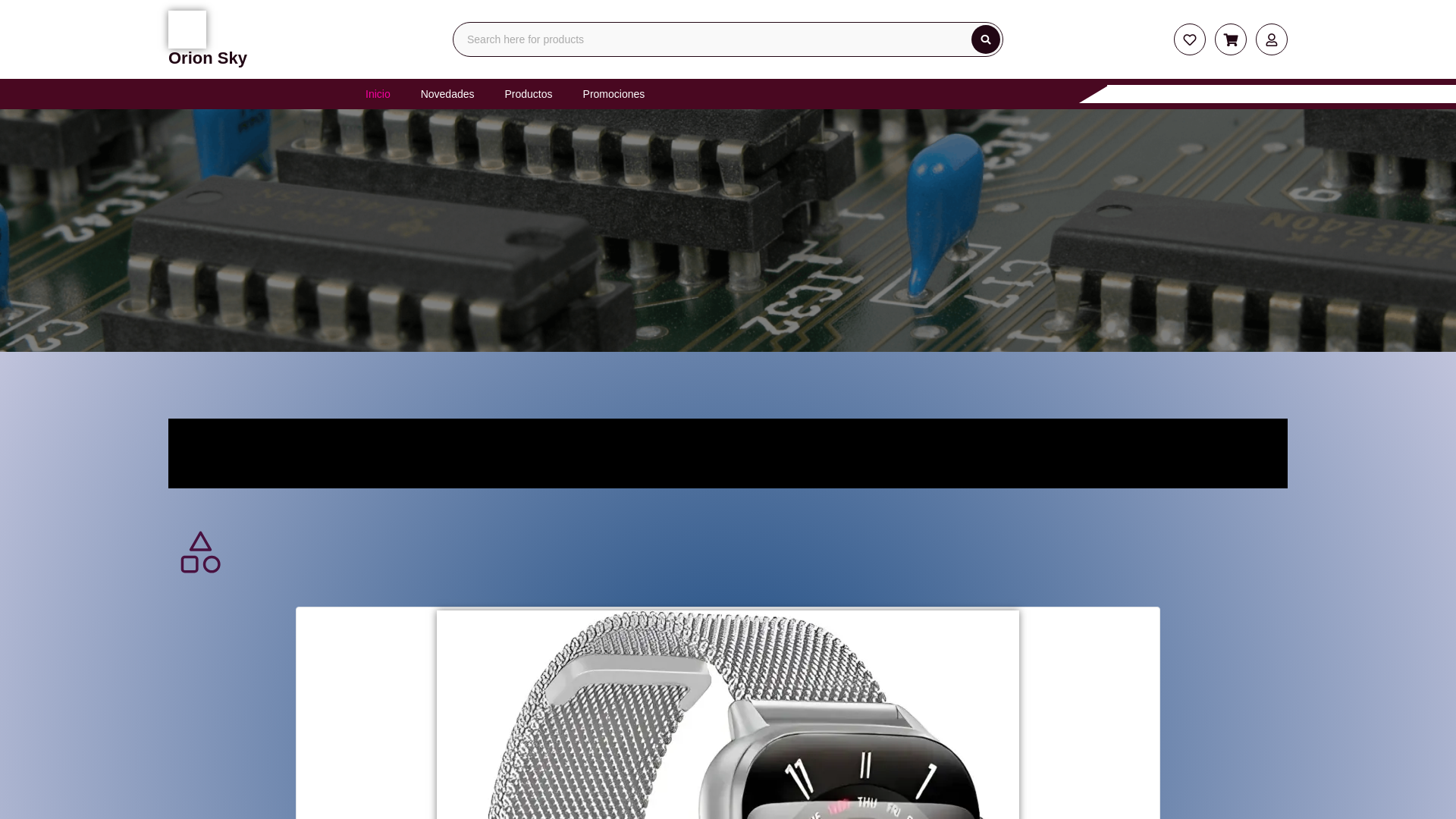 website screenshot of https://orionsky.online/