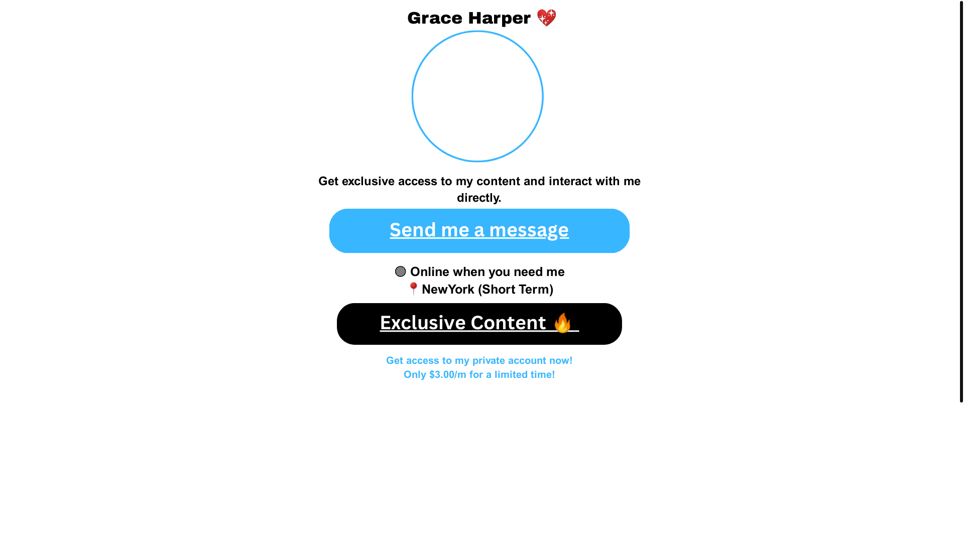 website screenshot of https://graceharperlinks.com/