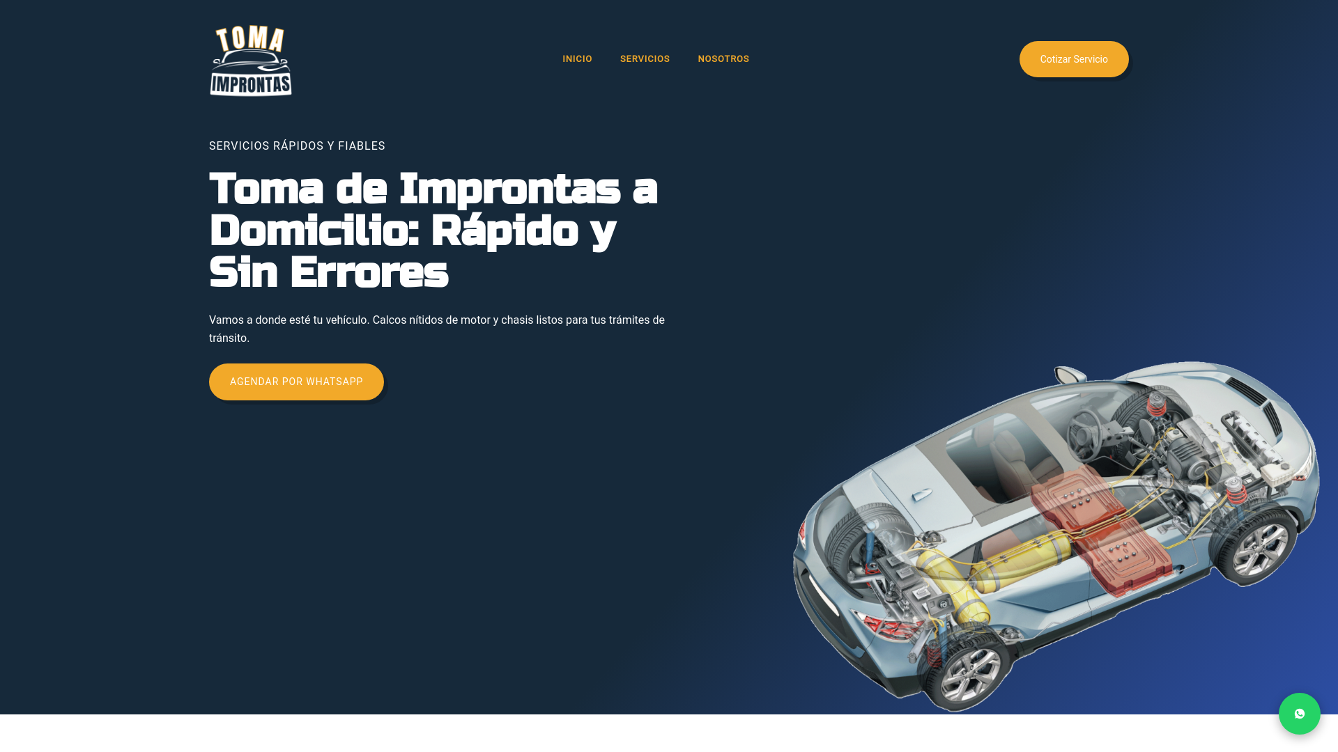 website screenshot of https://tomaimprontas.com