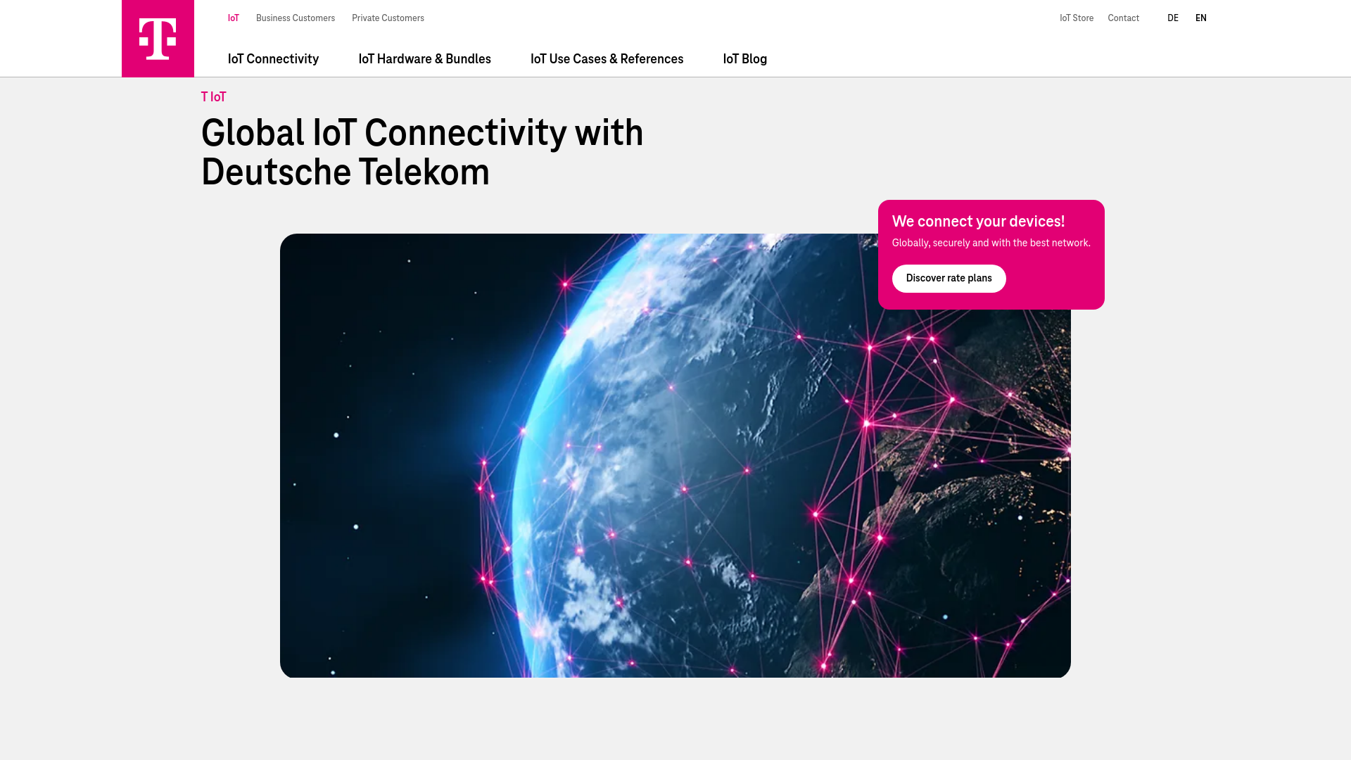 website screenshot of https://telekom-solutions.com/
