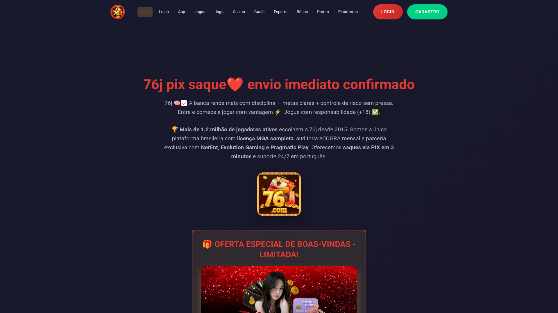 website screenshot of https://76jab.com/