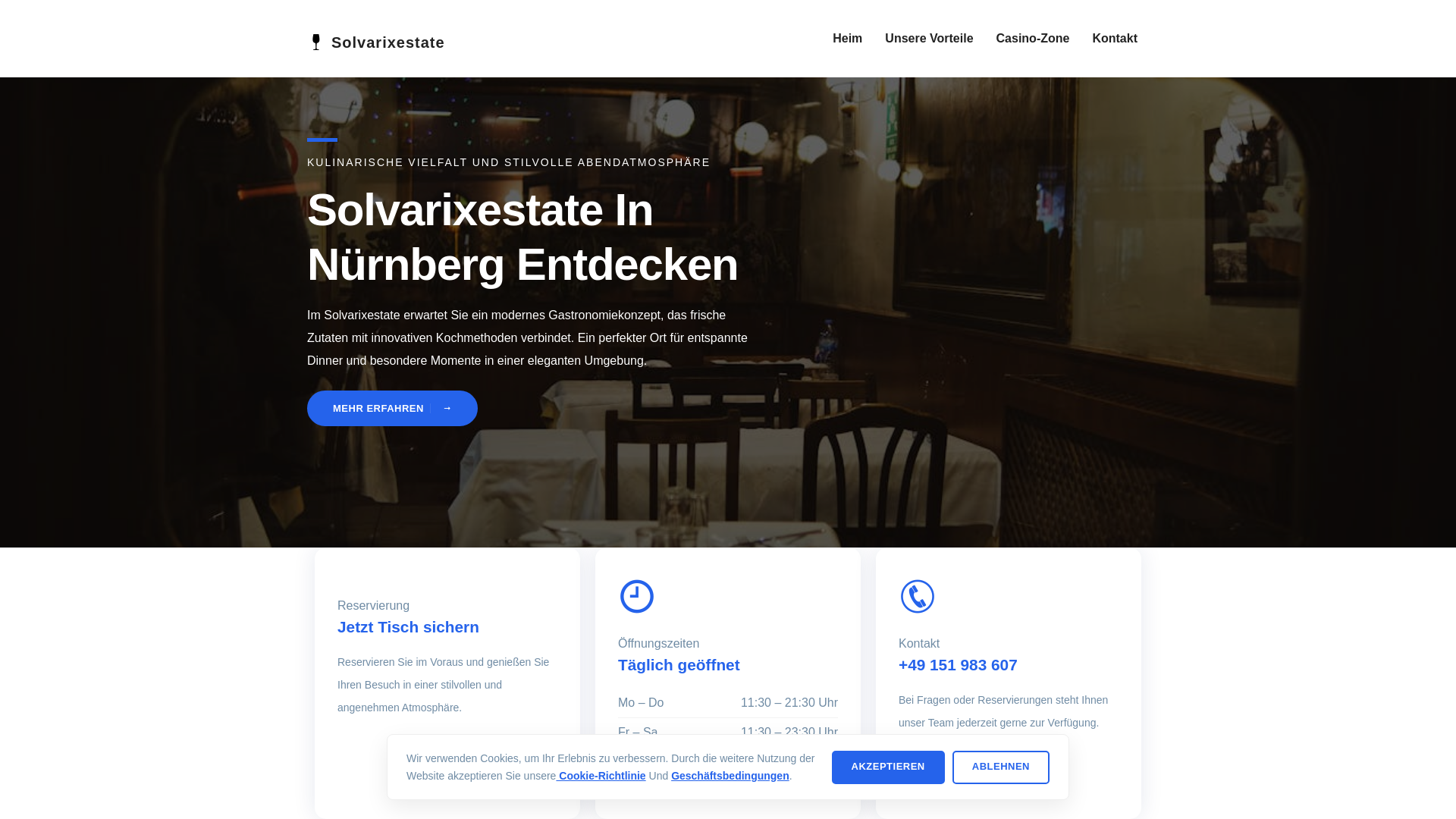 website screenshot of https://solvarixestate.com/