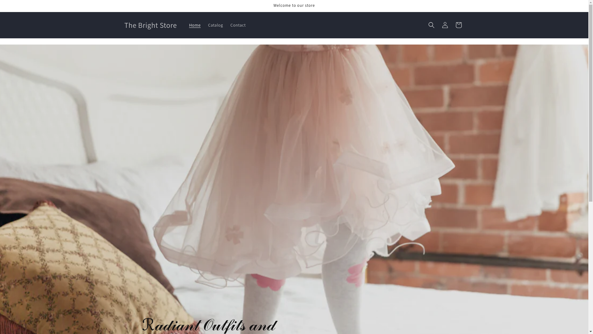 website screenshot of https://thebrightstore.store/