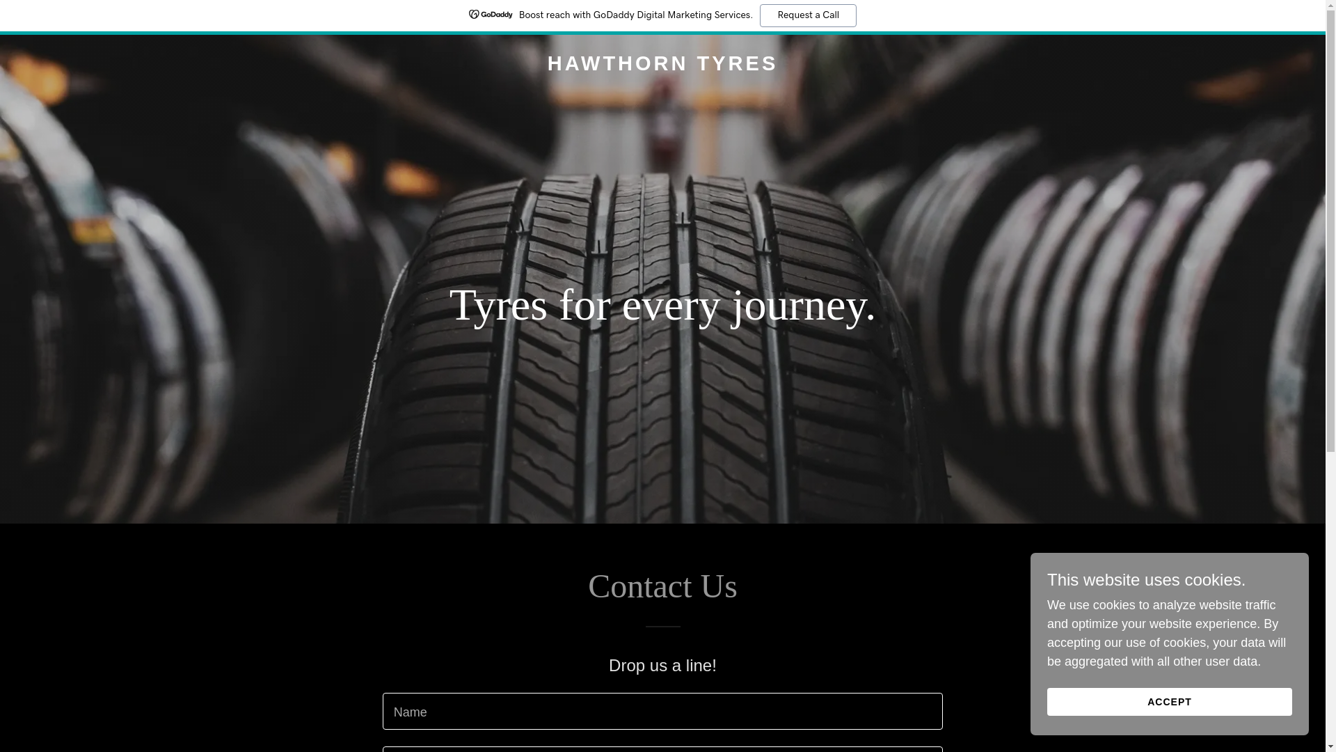 website screenshot of https://hawthorntyres.com.au/