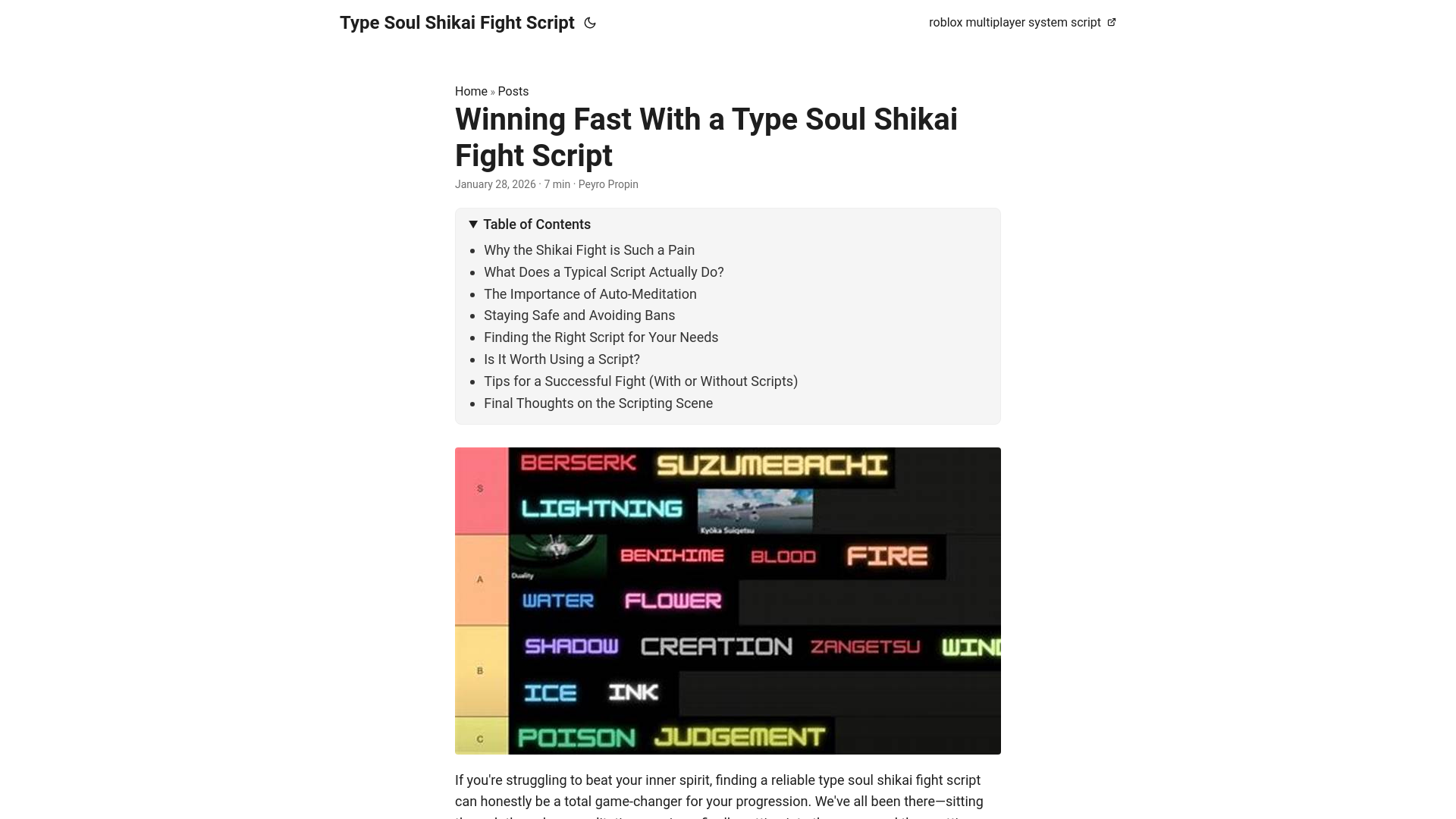 website screenshot of https://type-soul-shikai-fight-script.pages.dev/
