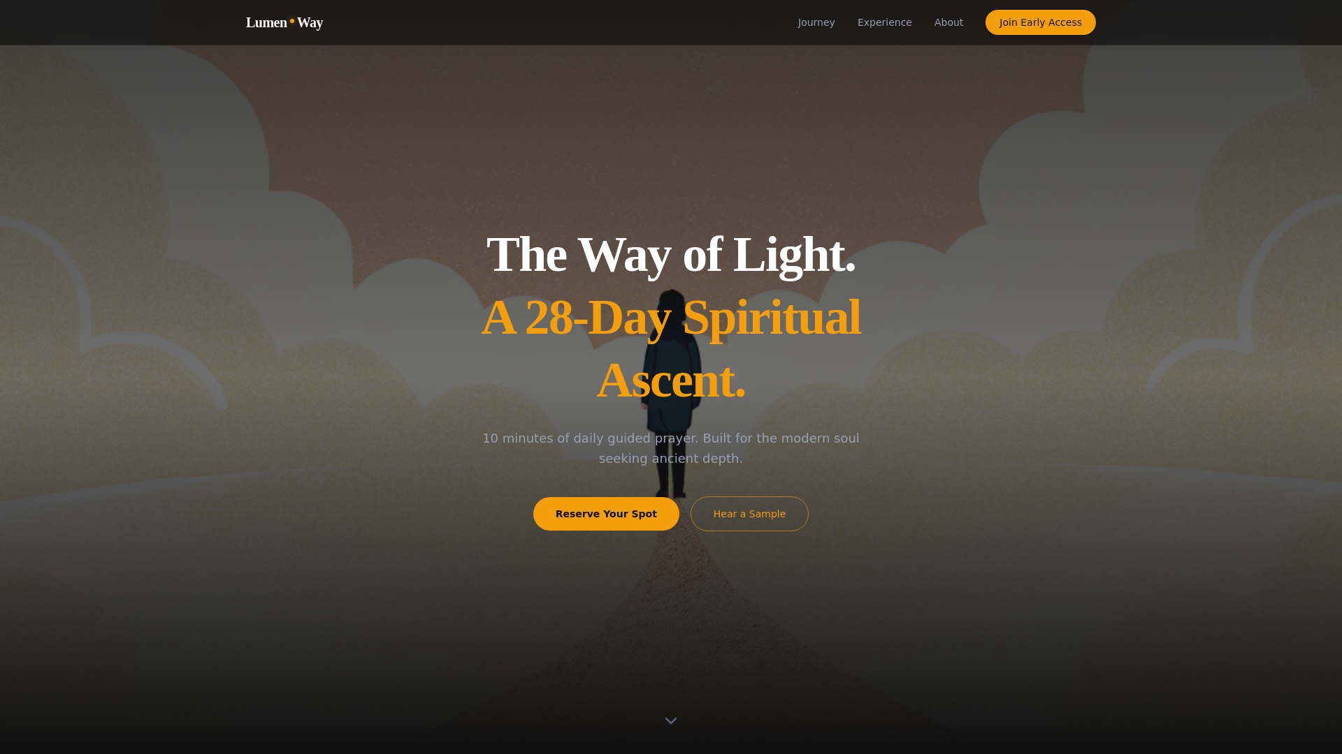 website screenshot of https://lumenway.app/