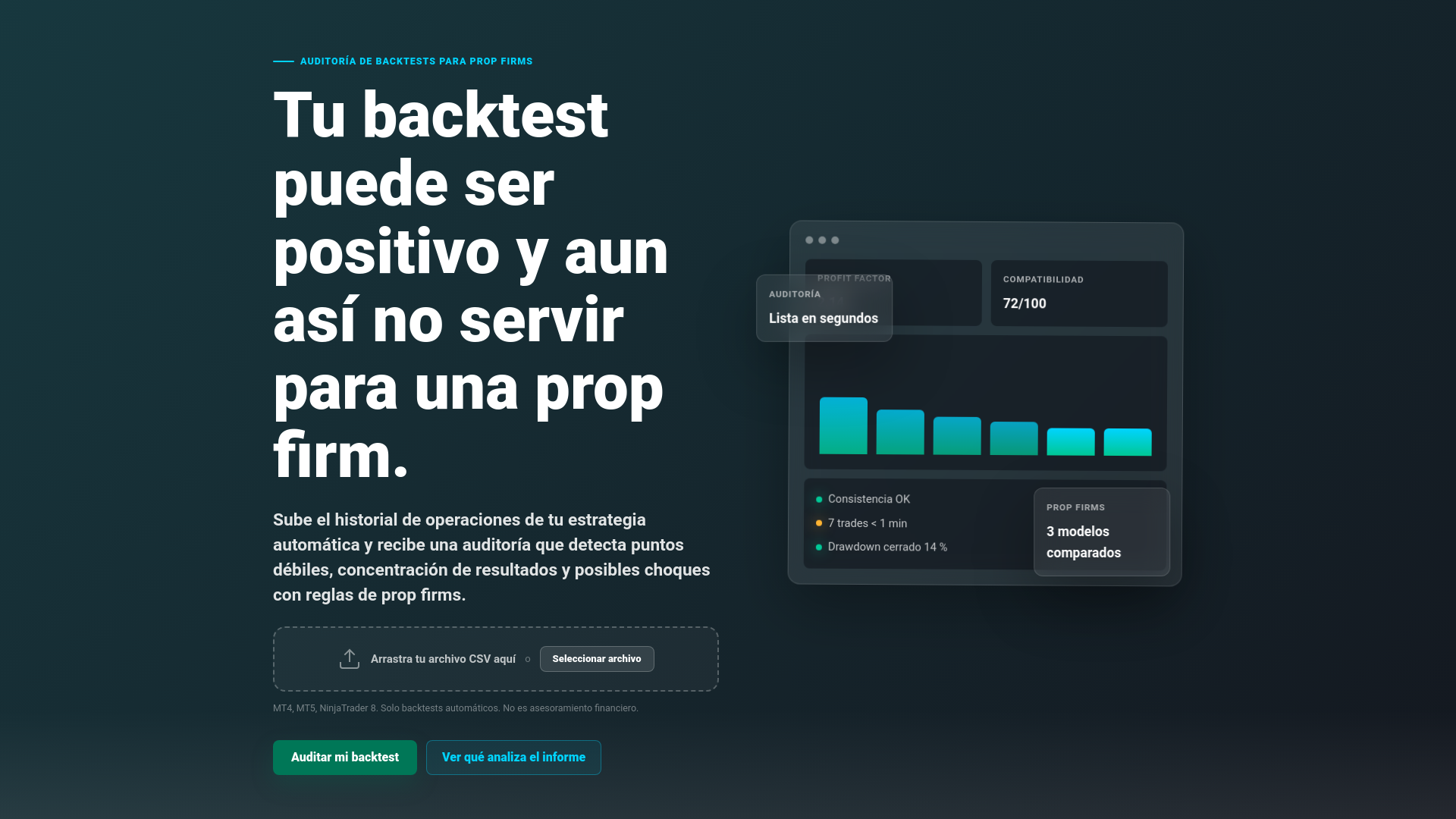 website screenshot of https://landing-backtest.pages.dev/