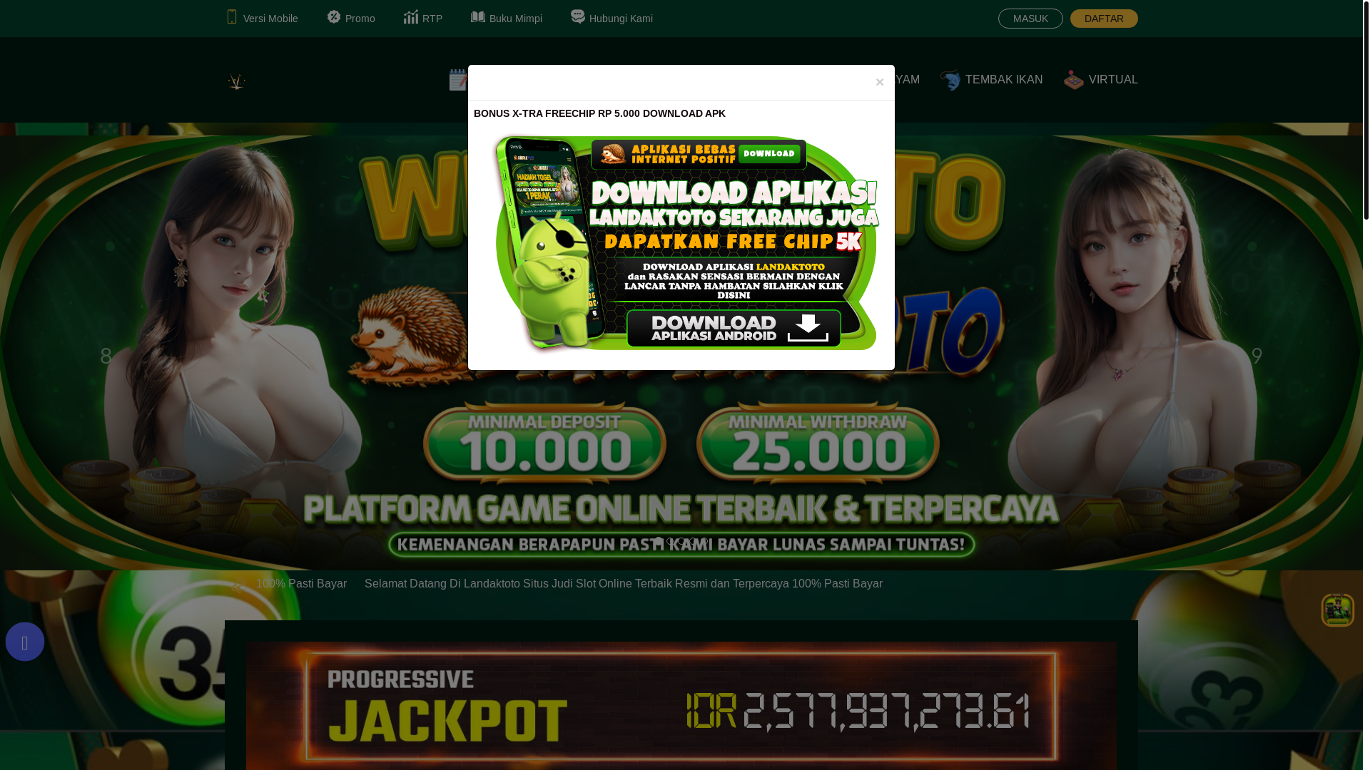 website screenshot of https://landakku.id/