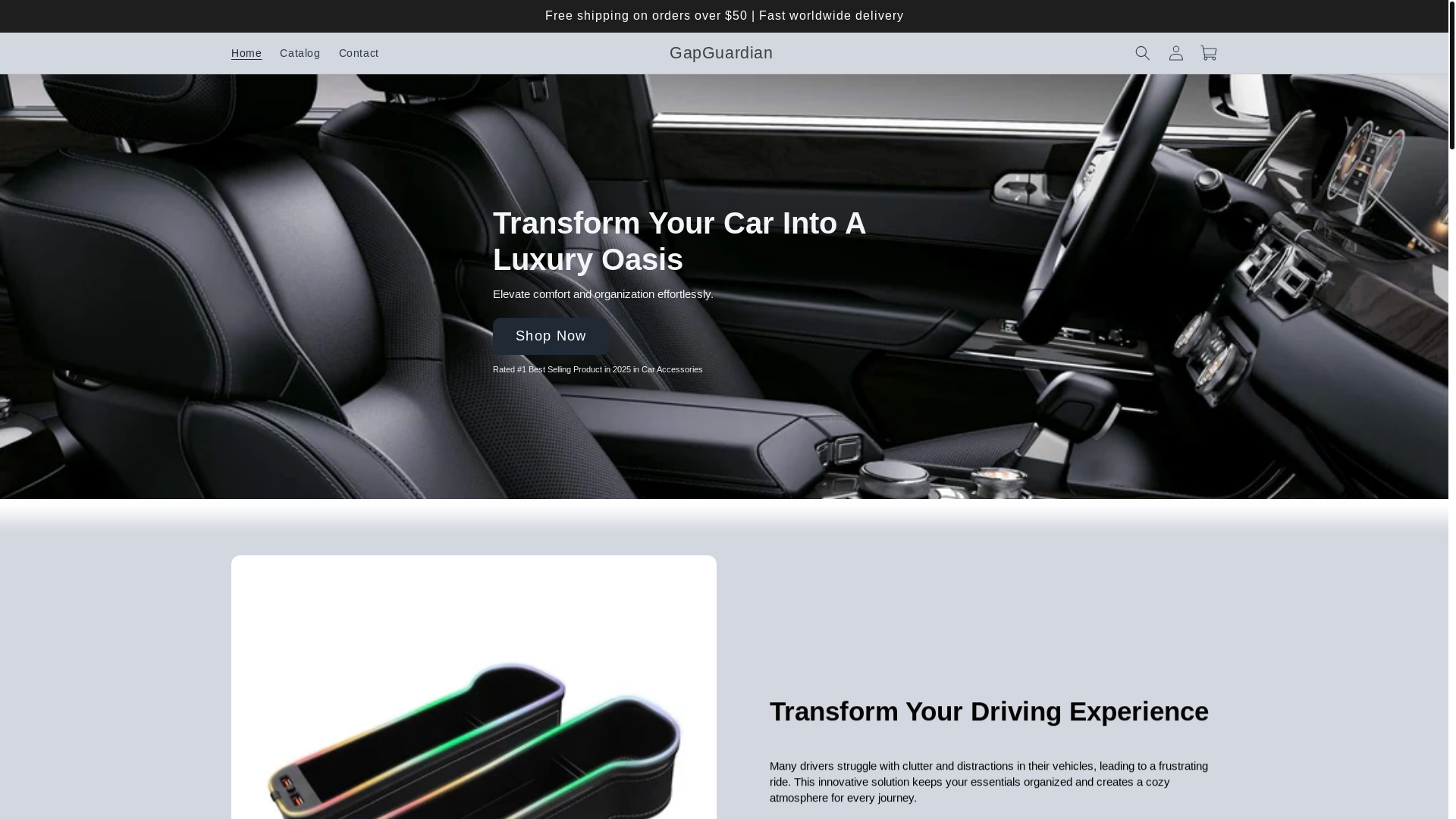 website screenshot of https://gapguardian.shop/