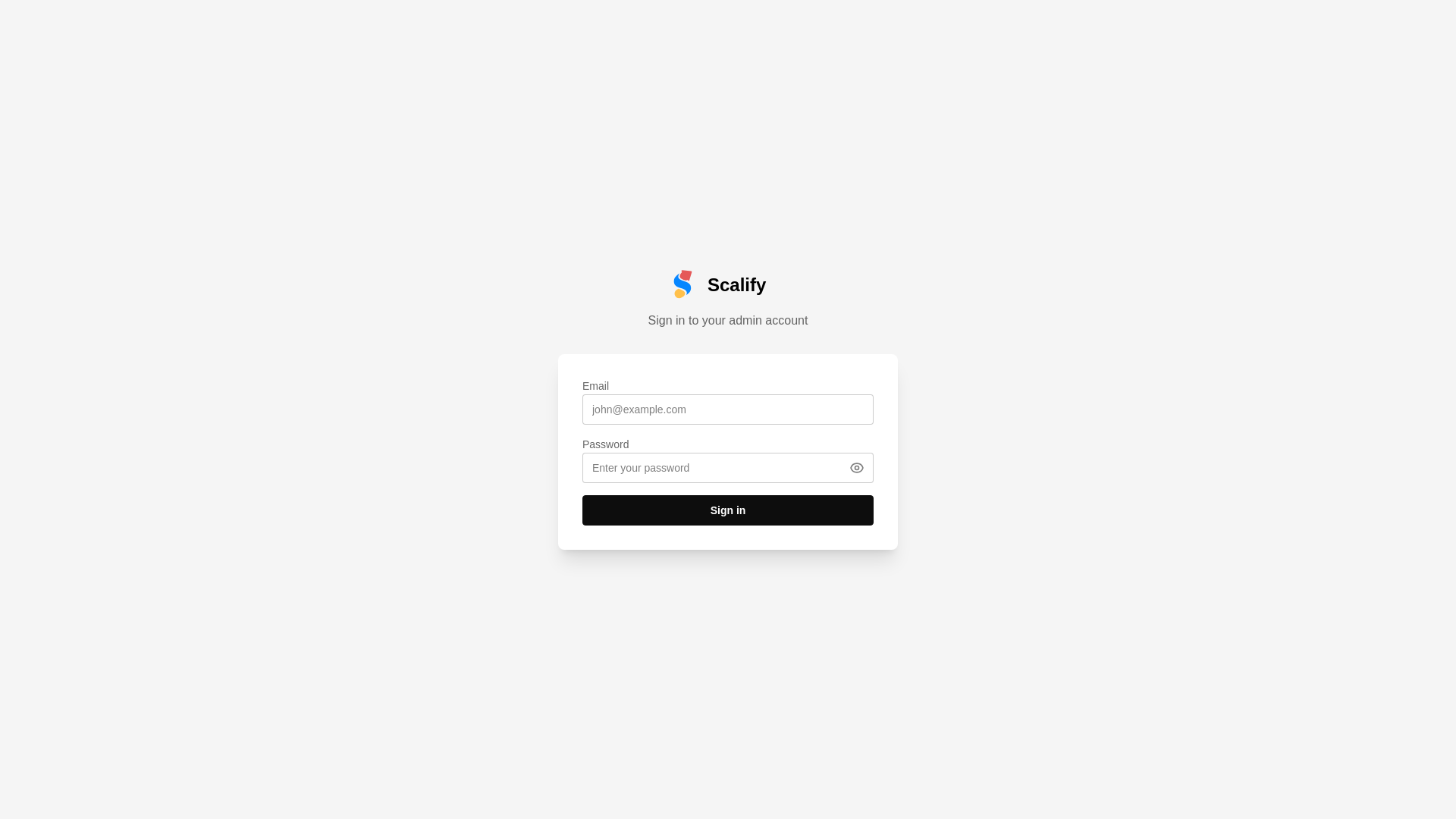 website screenshot of https://scalify-v3-admin-4om.pages.dev/