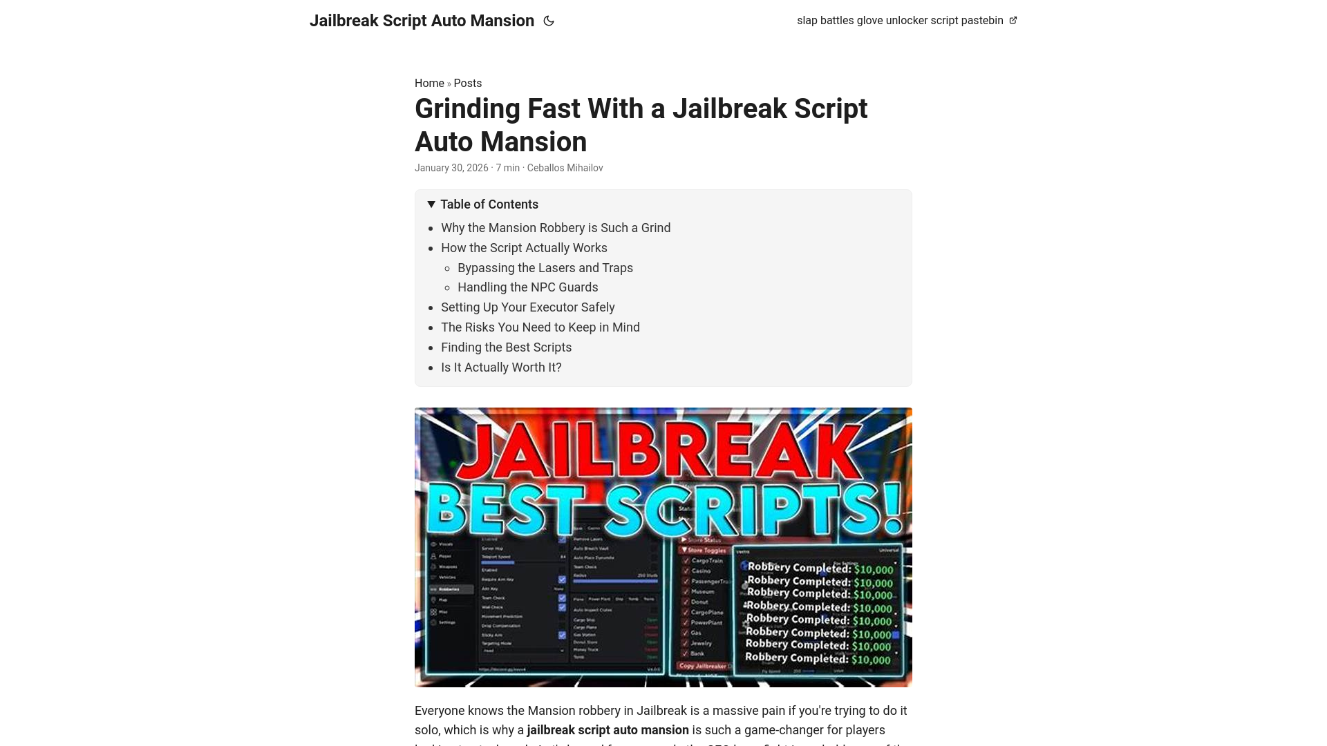website screenshot of https://jailbreak-script-auto-mansion.pages.dev/