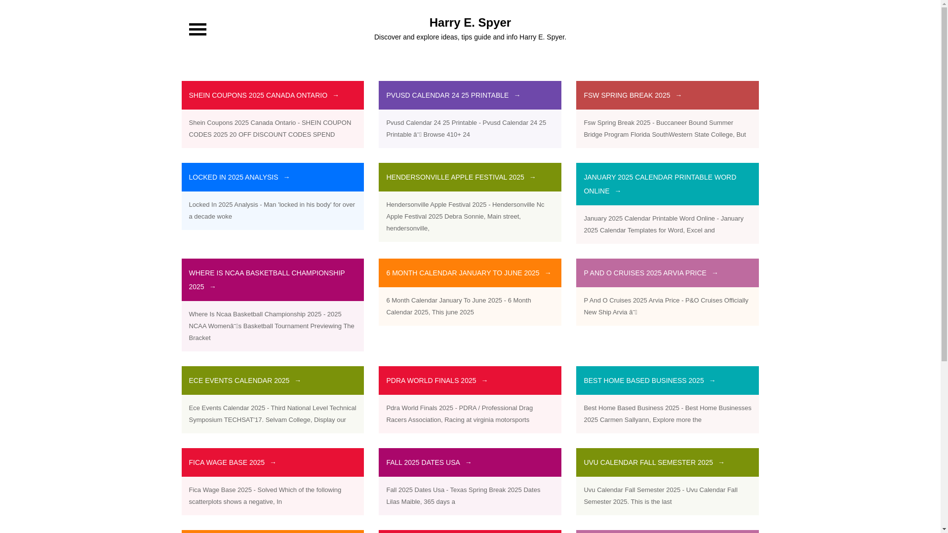 website screenshot of https://harryespyer.pages.dev/