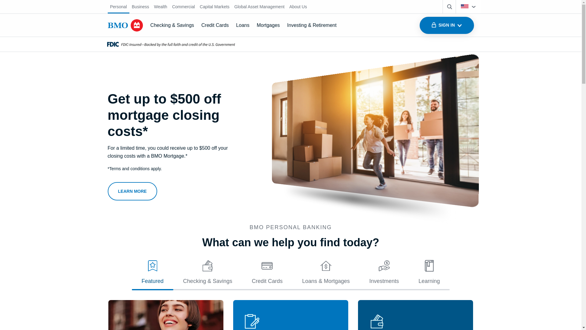 website screenshot of https://www.bmo.com/