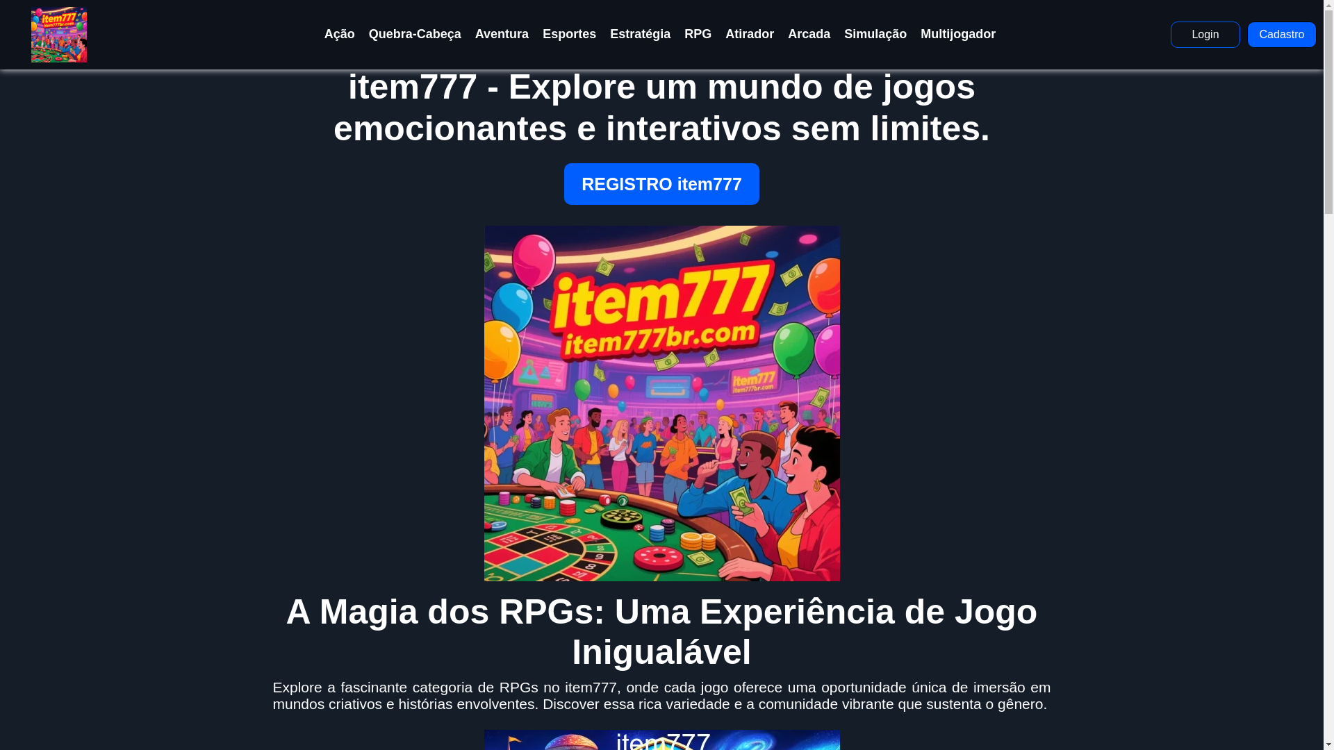website screenshot of https://item777br.com/