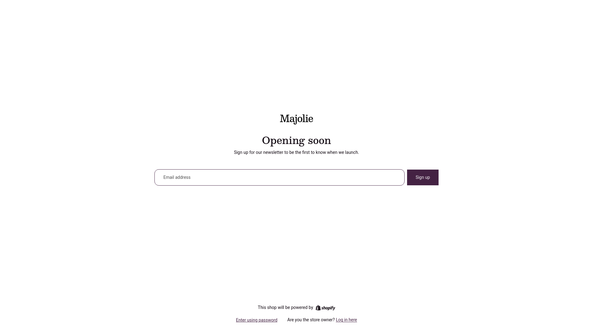 website screenshot of https://majolie.studio/