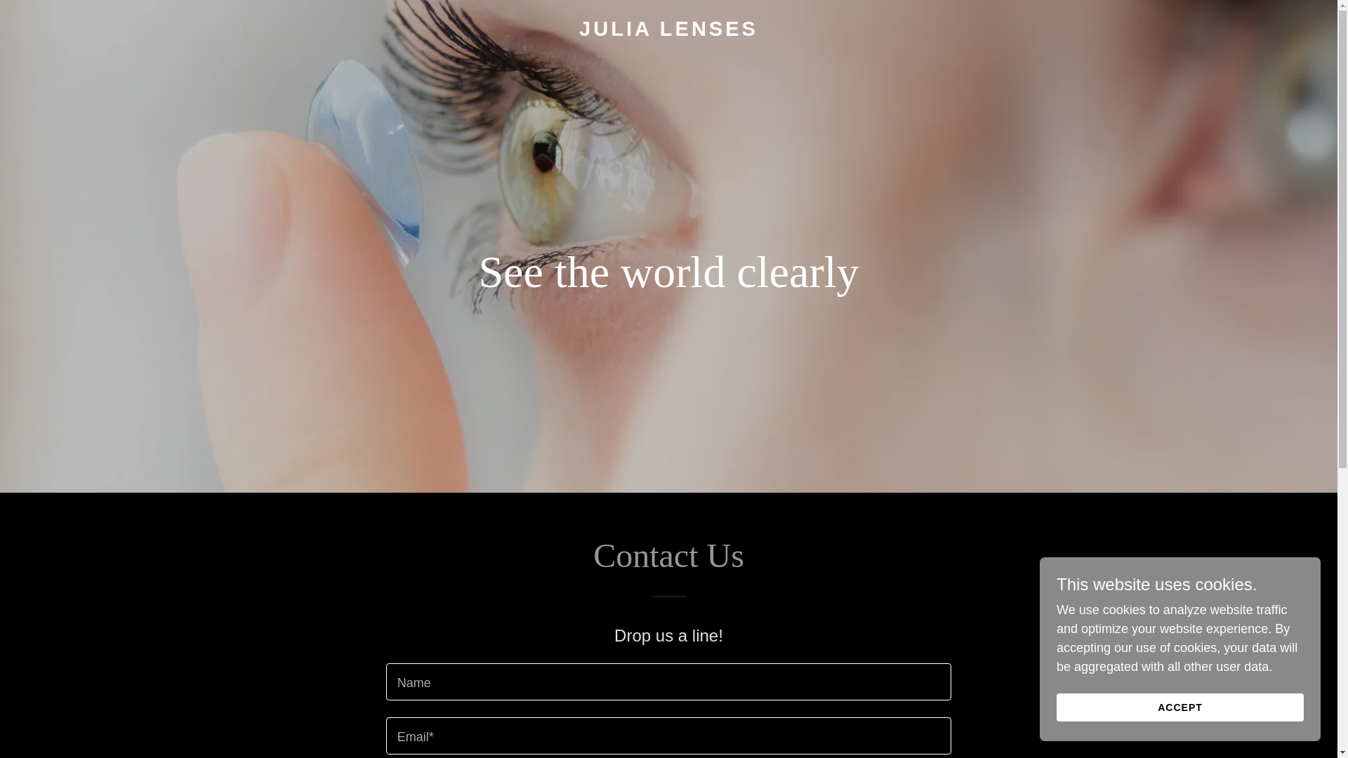 website screenshot of https://julialenses.com/