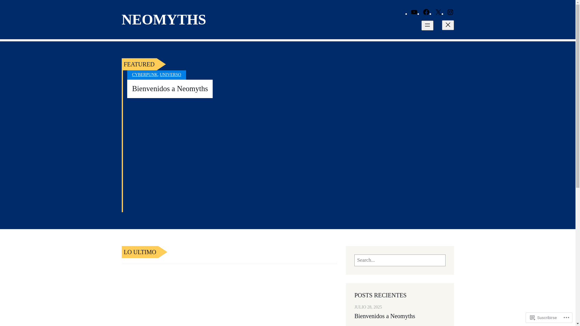 website screenshot of https://neomyths.org/