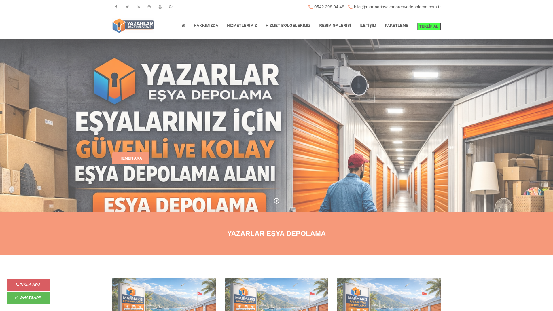 website screenshot of https://marmarisyazarlaresyadepolama.com.tr/