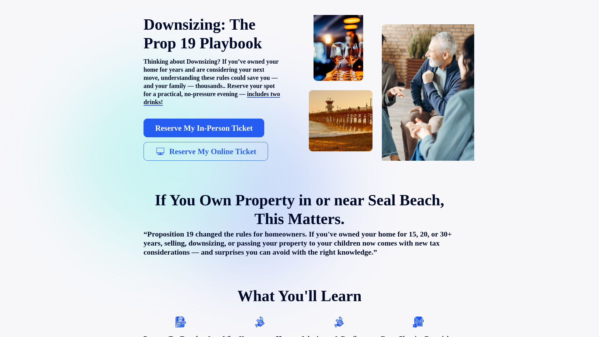 website screenshot of https://prop19event.com