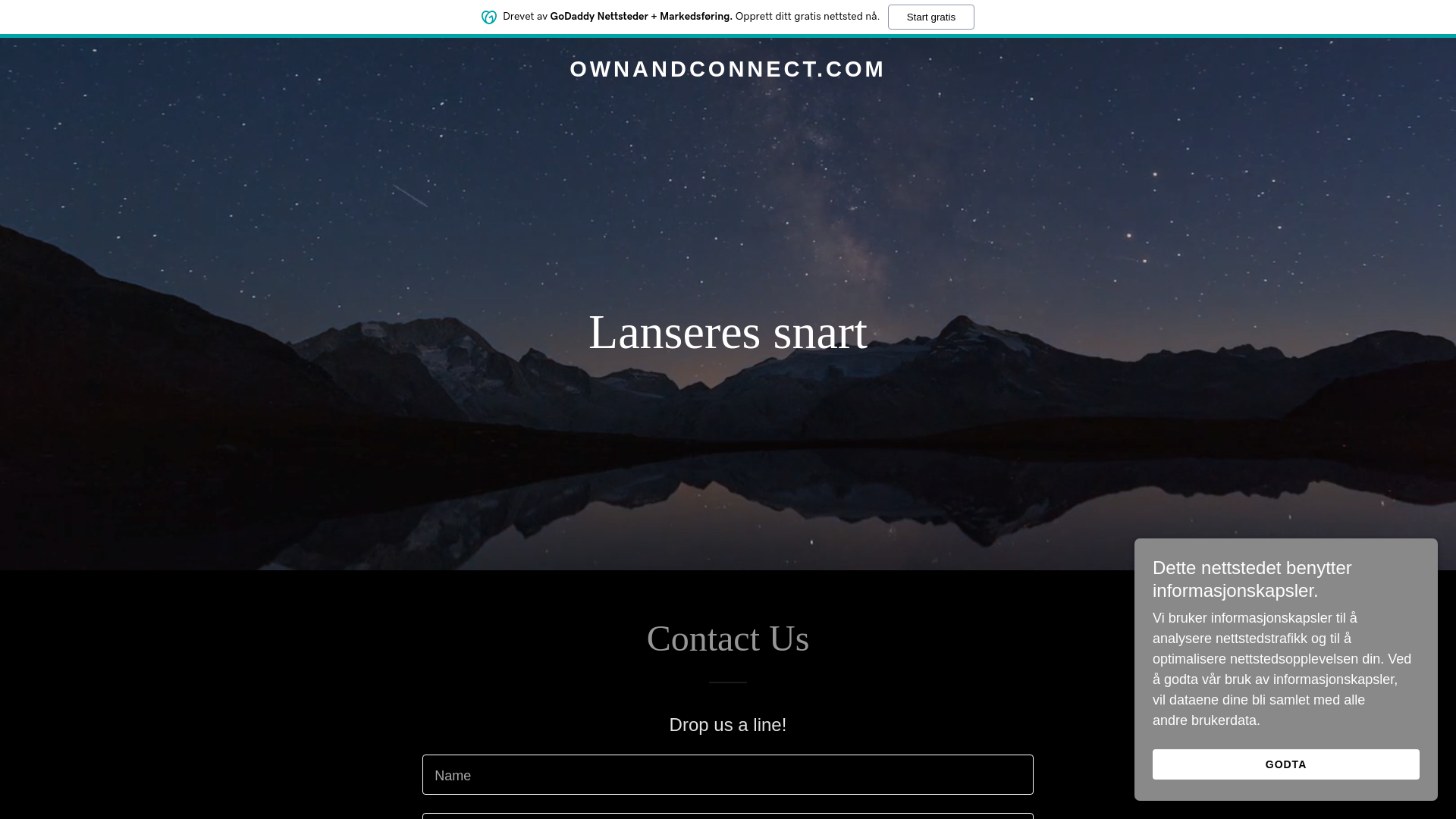 website screenshot of https://ownandconnect.com