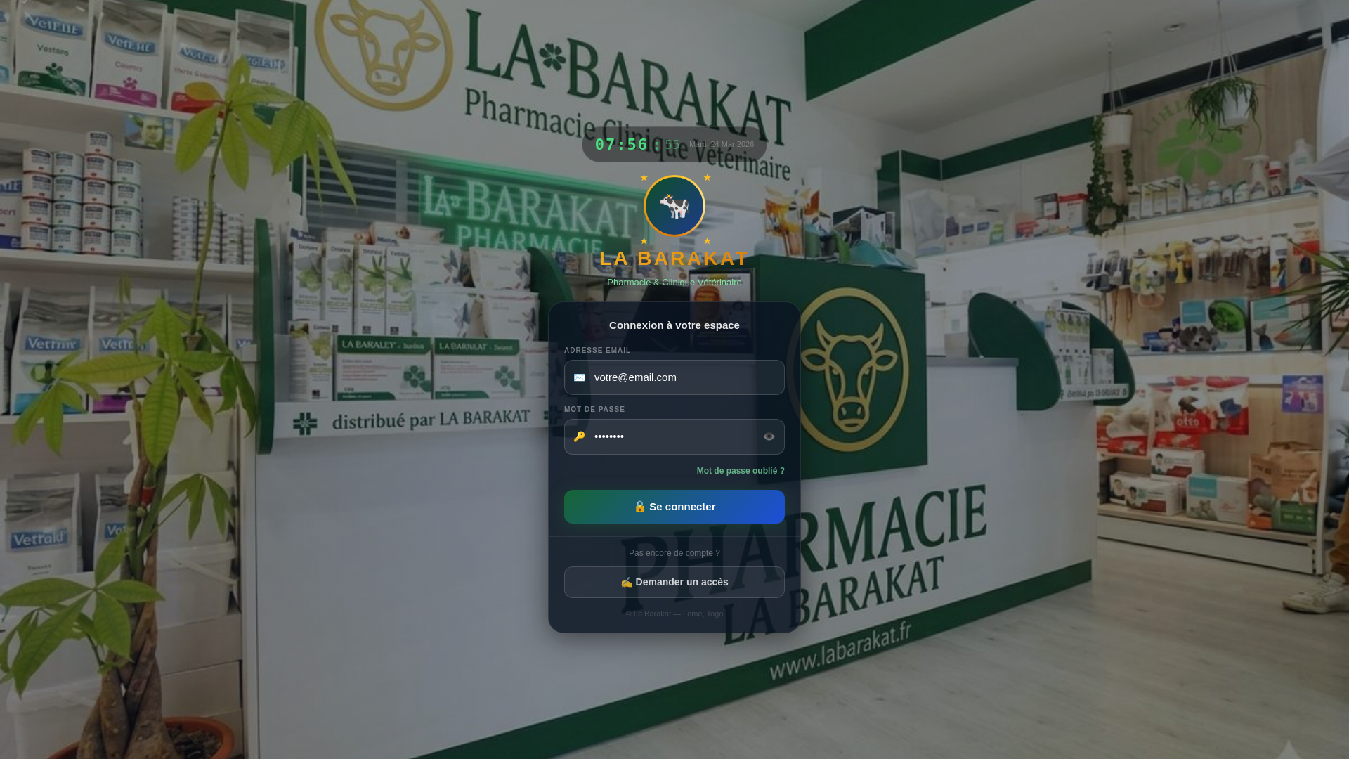 website screenshot of https://la-barakat.pages.dev/