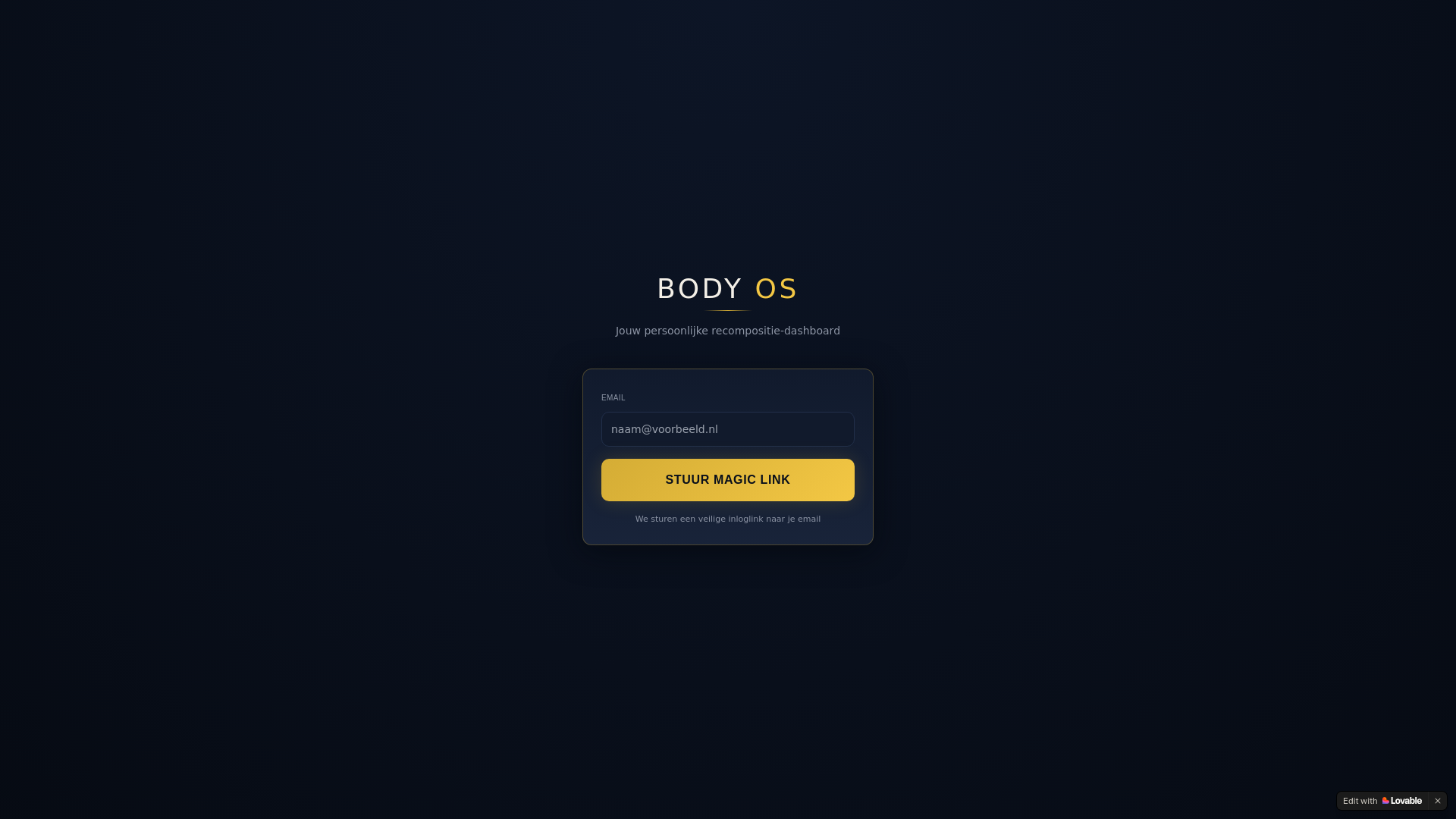 website screenshot of https://bodydashboard.app/