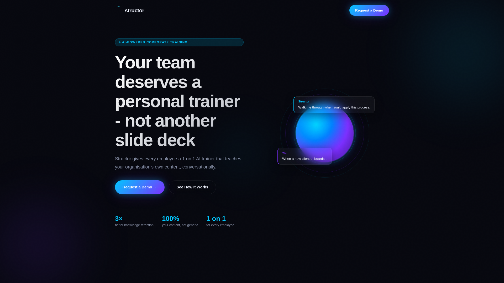 website screenshot of https://learnwithstructor.com