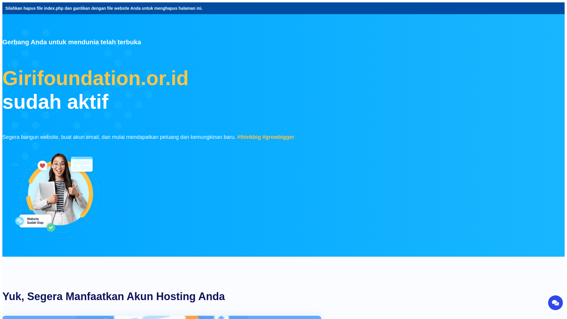 website screenshot of https://girifoundation.or.id/