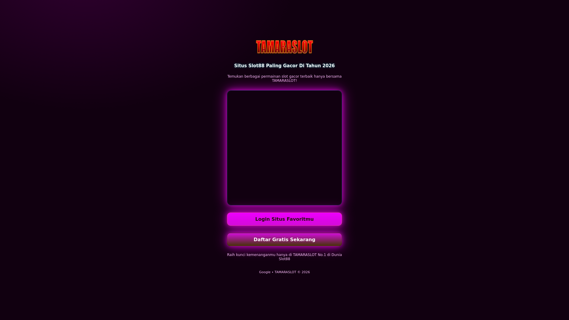 website screenshot of https://tamaraslotorg.pages.dev/