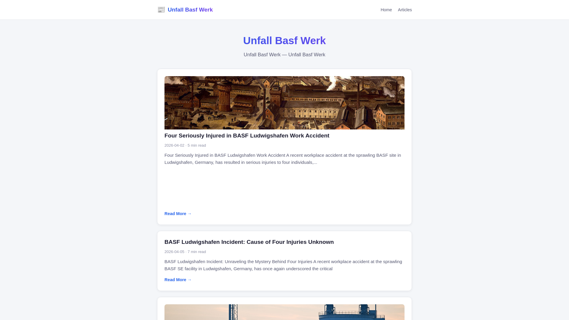 website screenshot of https://unfall-basf-werk.pages.dev/