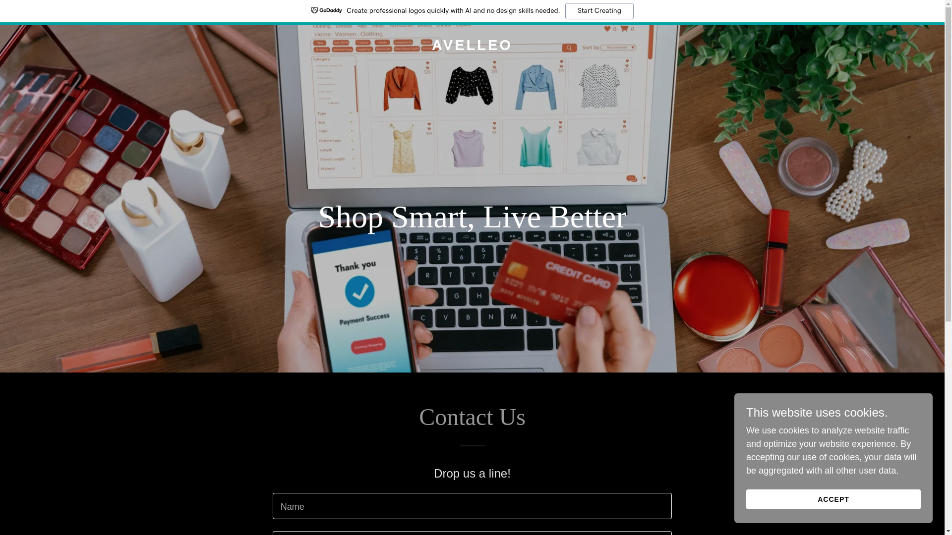 website screenshot of https://avelleo.com/