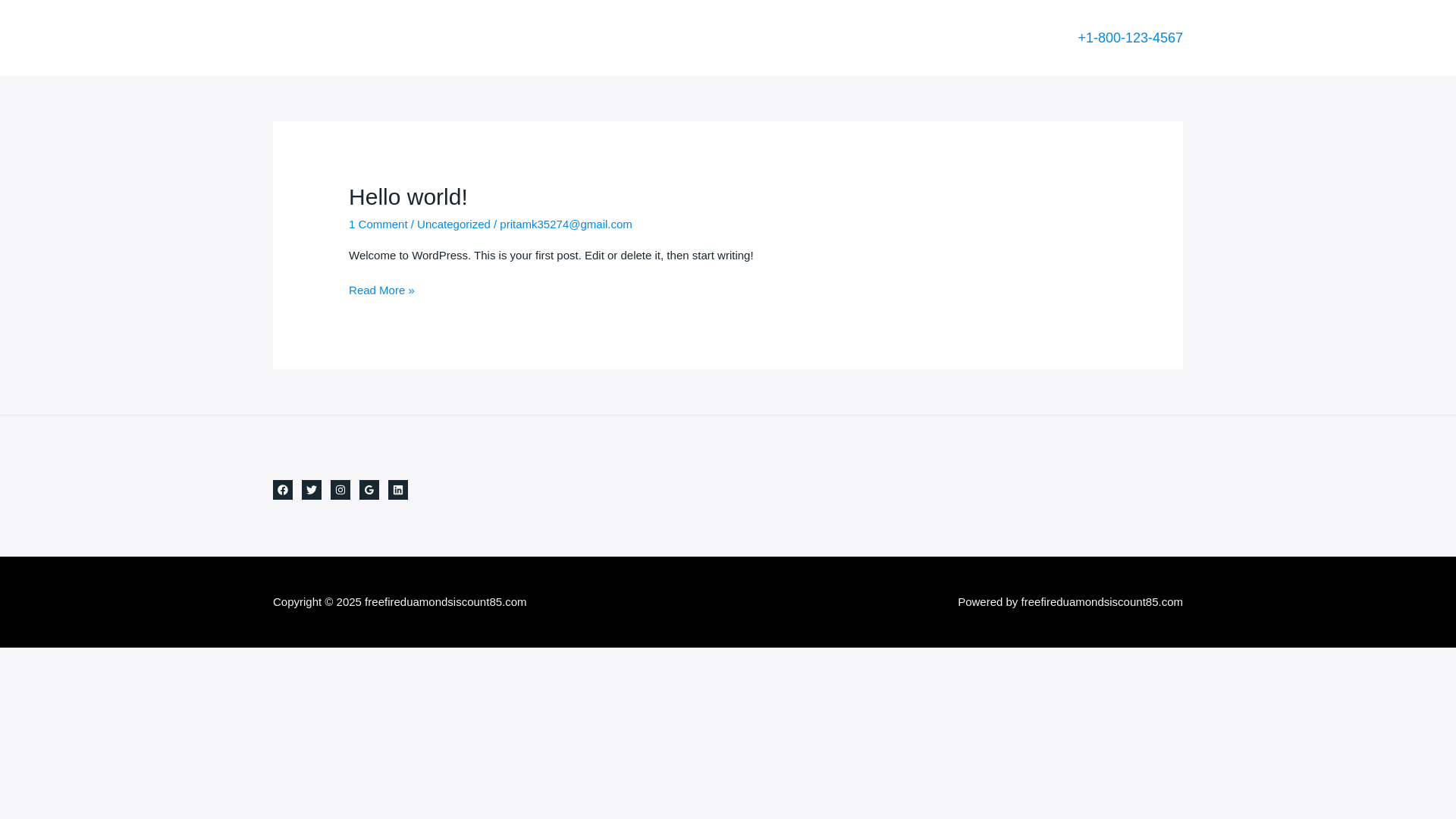 website screenshot of https://freefireduamondsiscount85.com/