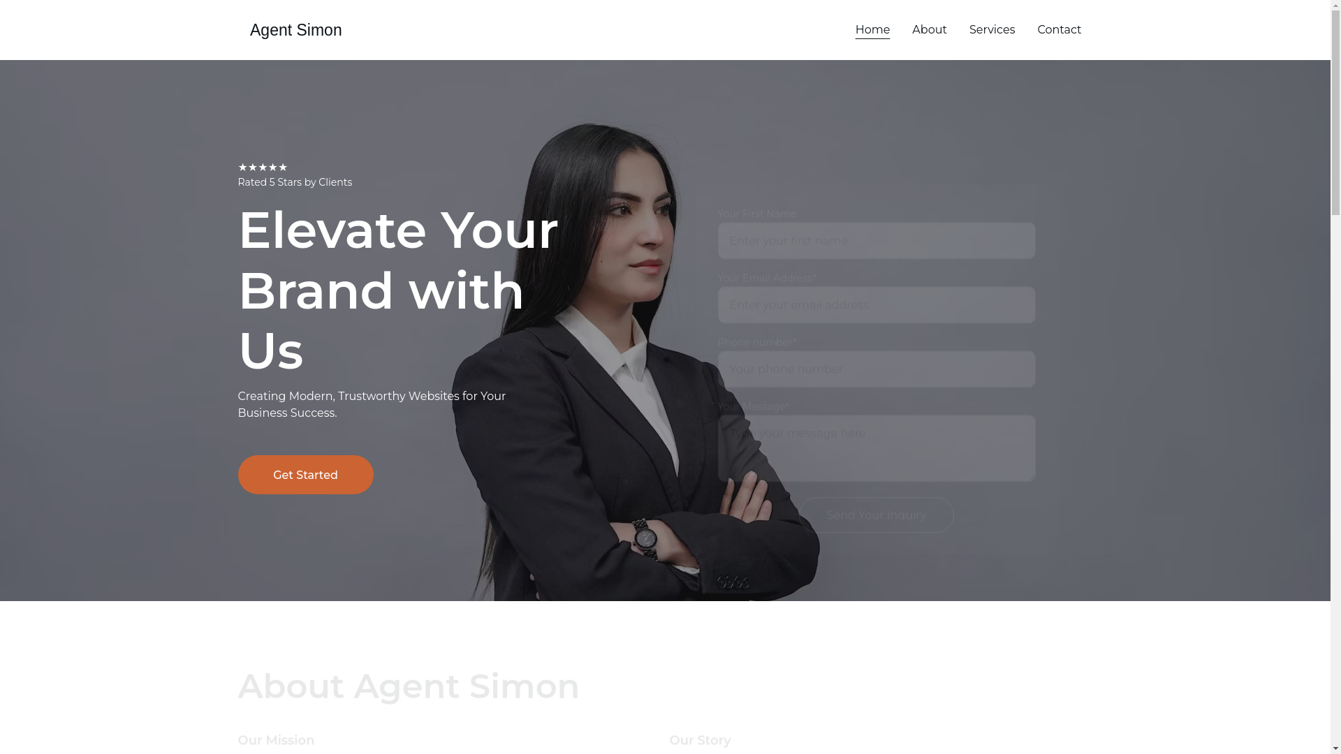 website screenshot of https://agentsimon.site/
