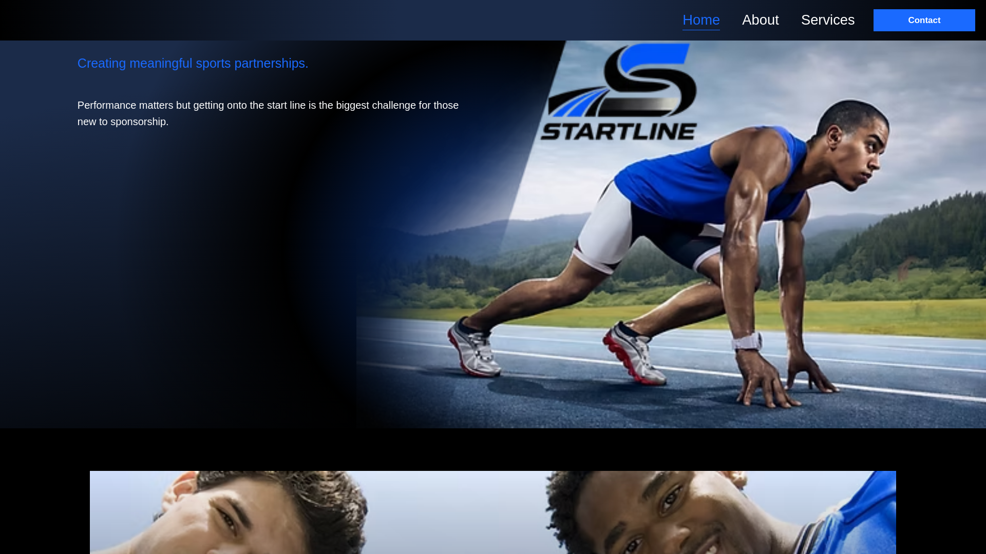 website screenshot of https://startlineltd.com
