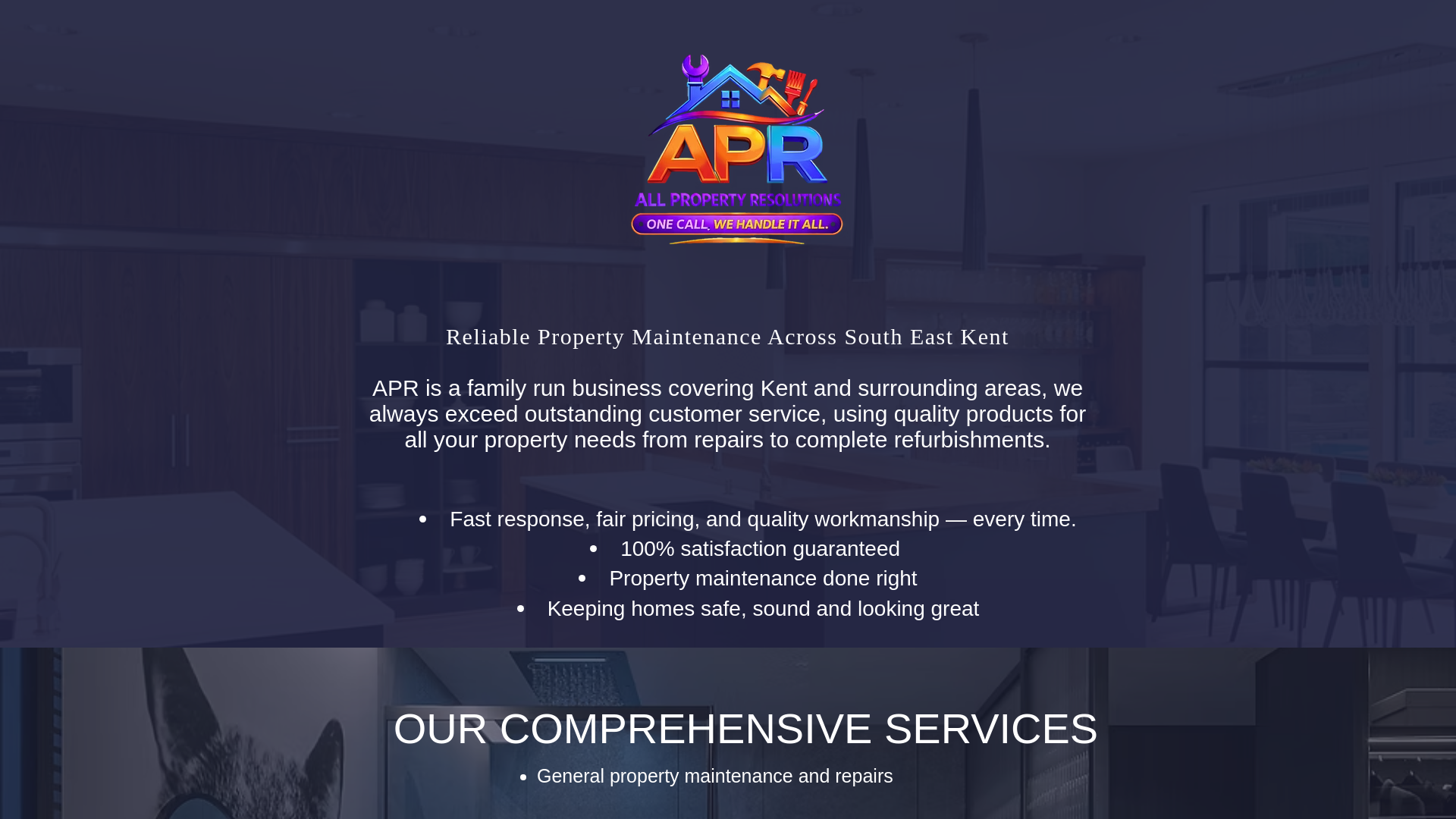 website screenshot of https://apr-resolutions.com