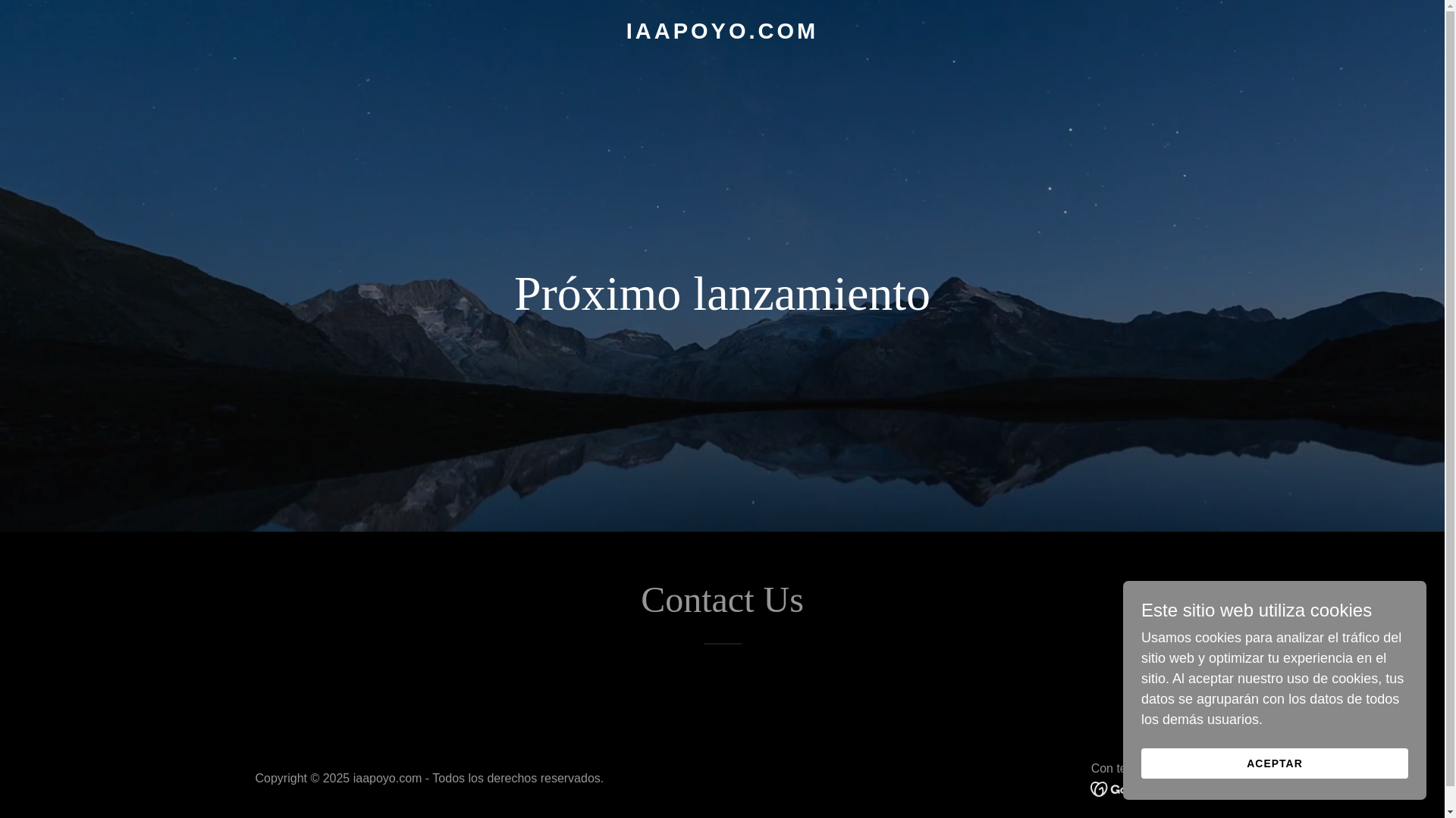 website screenshot of https://iaapoyo.com/