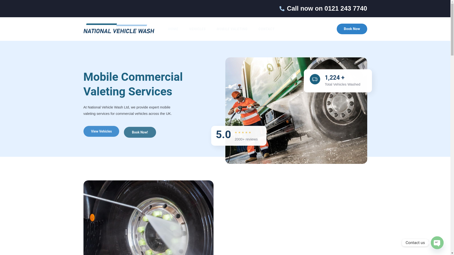 website screenshot of https://nationalvehiclewash.co.uk/
