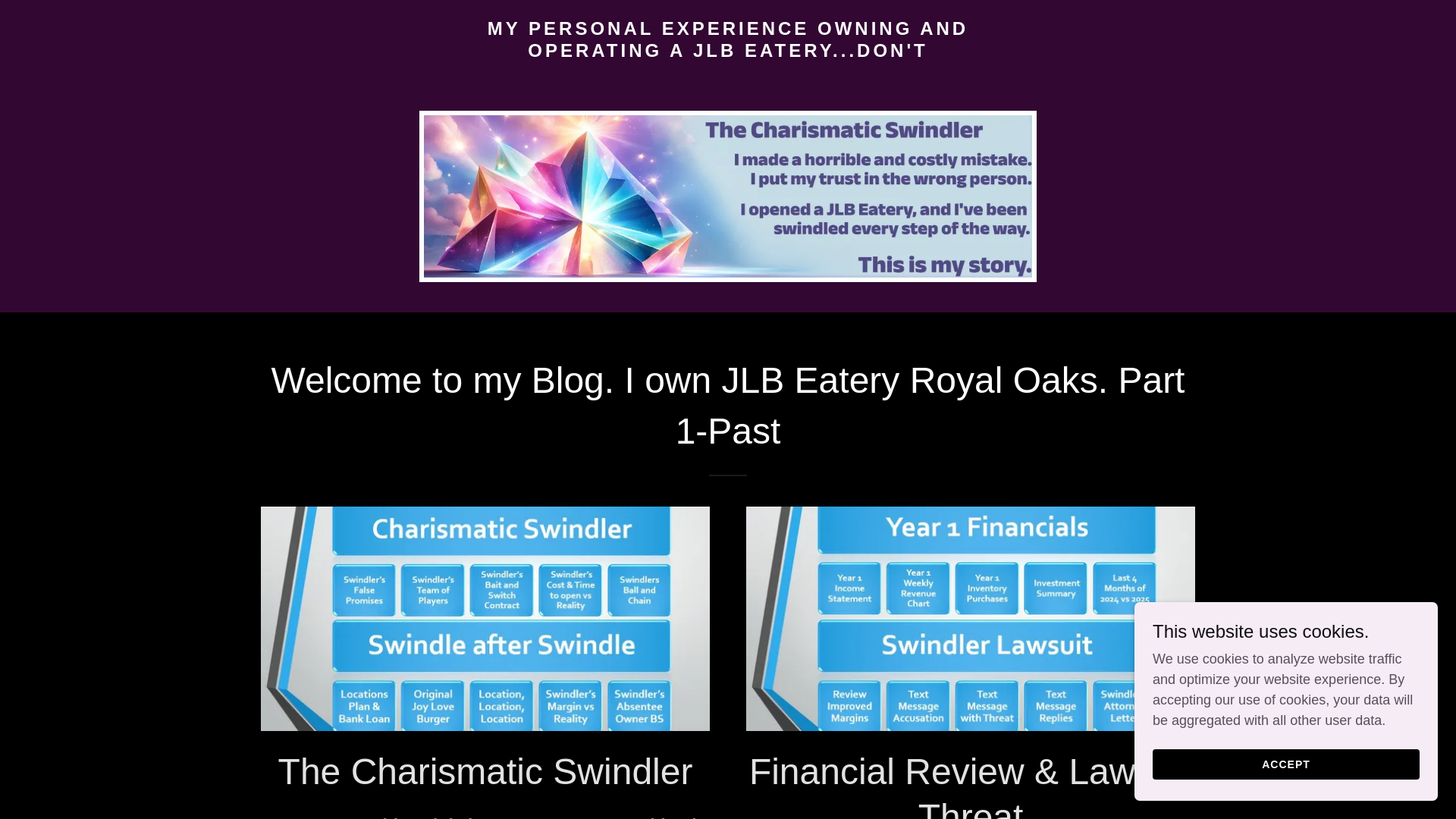 website screenshot of https://jlbeatery.com/