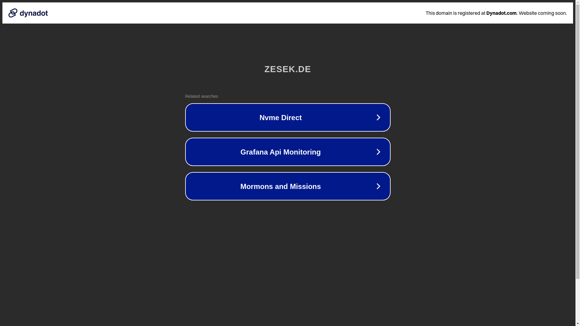 website screenshot of https://zesek.de/